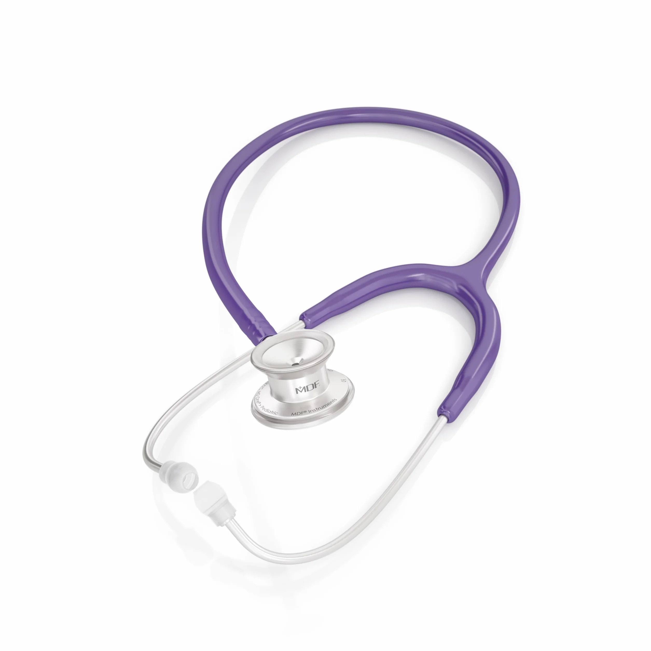 MDF® MD One® Premium dwugłowicowy stetoskop pediatryczny ze stali nierdzewnej - bezpłatne części na całe życie i gwarancja produktu - fioletowy (MDF777C-08)