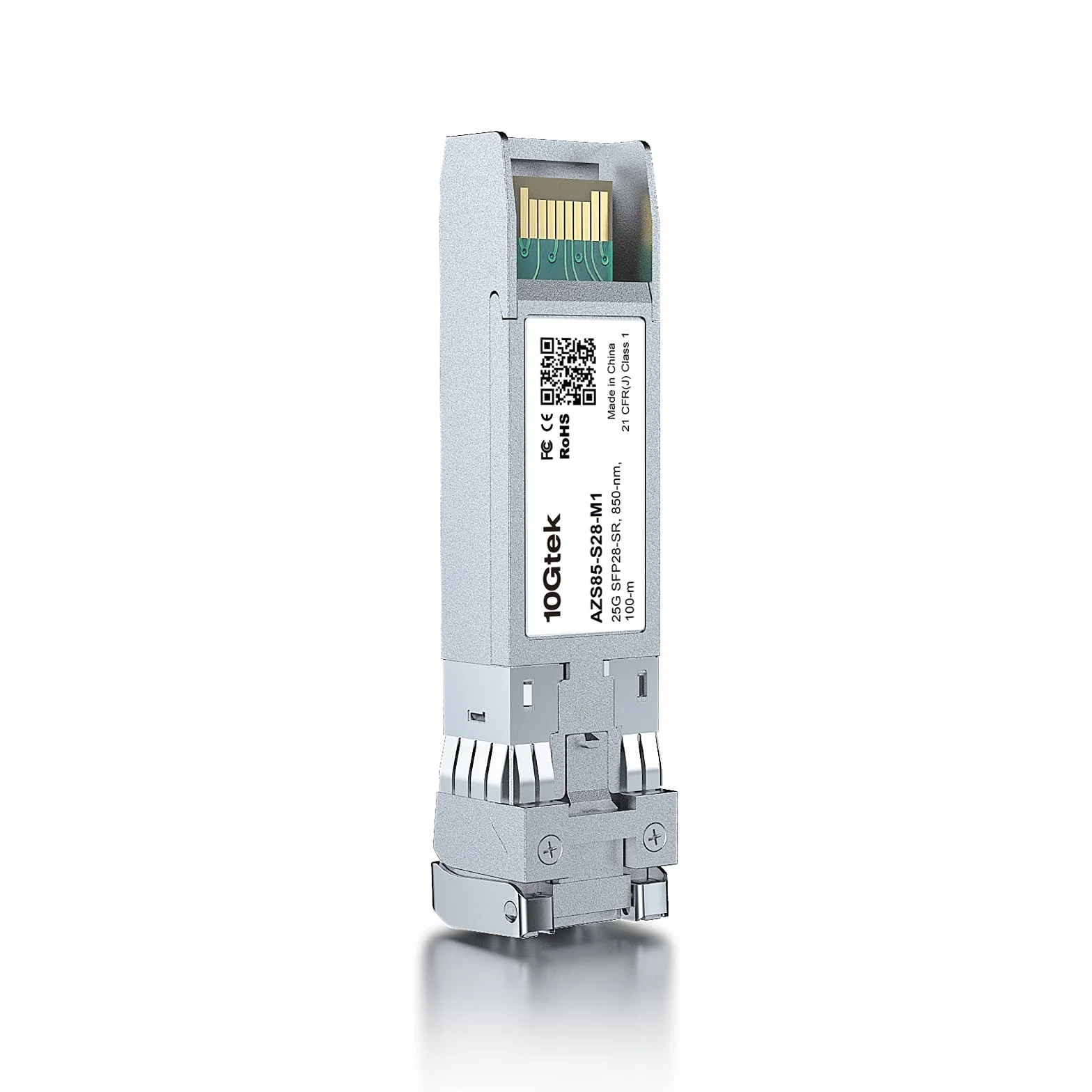 10Gtek Transceiver SFP28 25GBase-SR, 25G SFP+ SR Duplex LC MMF Optical Module for Cisco SFP-25G-SR-S, 850 nm, DDM, up to 100 m, 2-pack