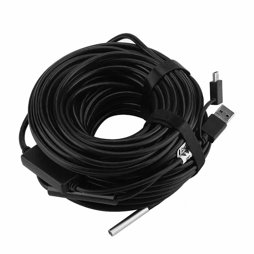 KIMISS Endoskop 20m wodoodporny 5,5mm 720P USB do inspekcji rur