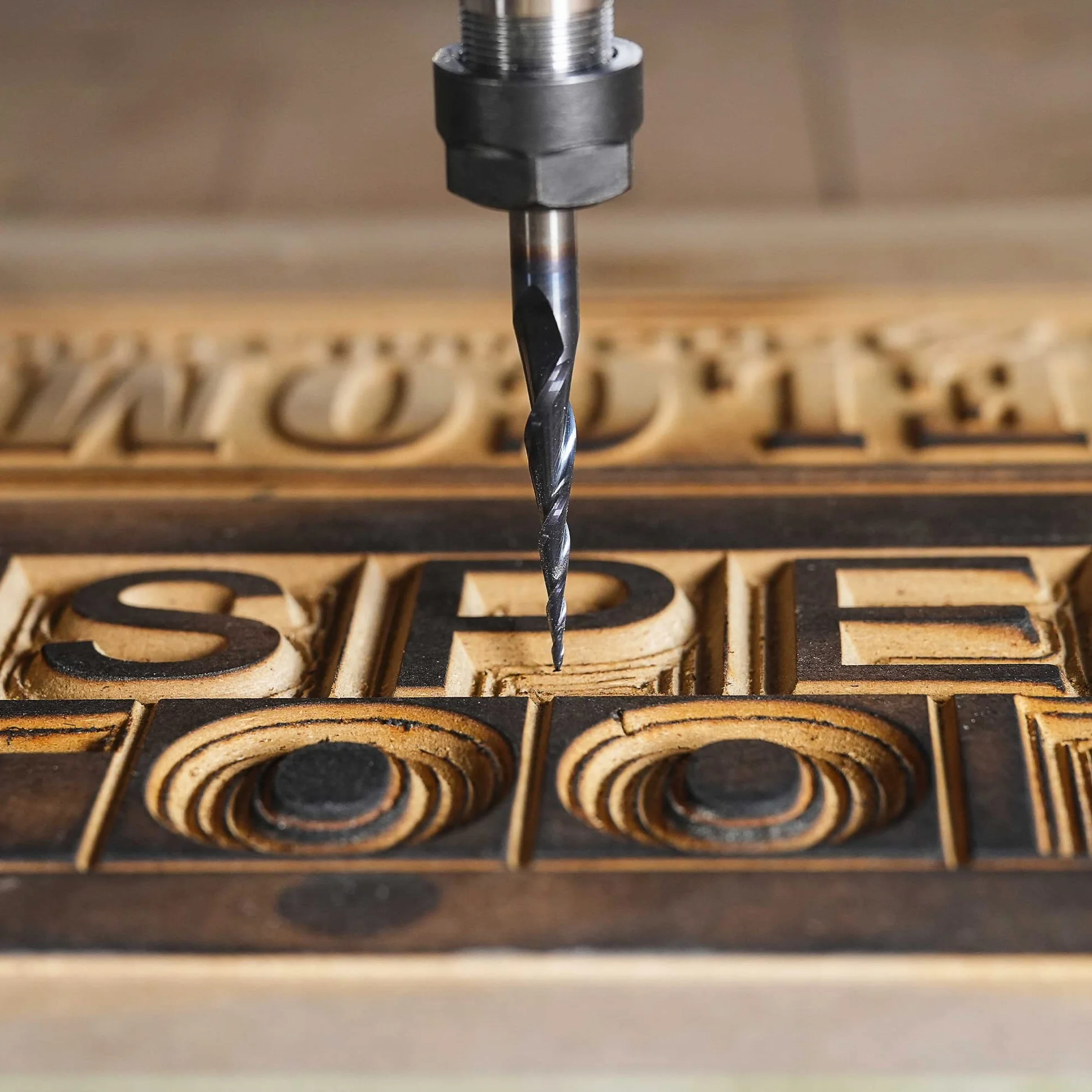 SpeTool Frez z palcami 6 mm Stożkowa kulka do nosa CNC Promień 1,0 mm, grawerowanie z węglika wolframu, frez kulisty, z powłoką TiAIN