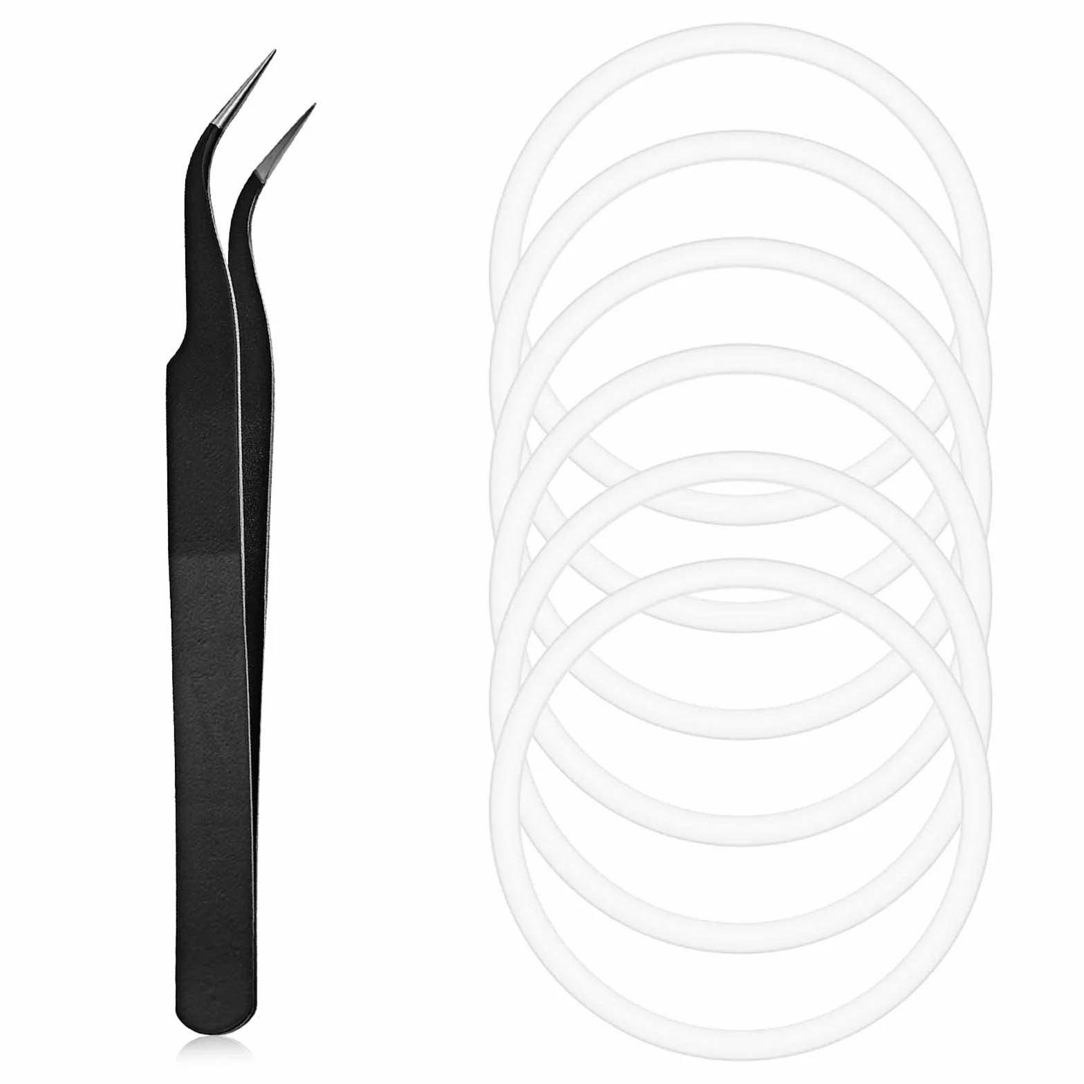 6 x silikonowa uszczelka wymienna do butelek z wodą z pęsetą do szerokich ust, szczelna, uszczelka 5,6 cm
