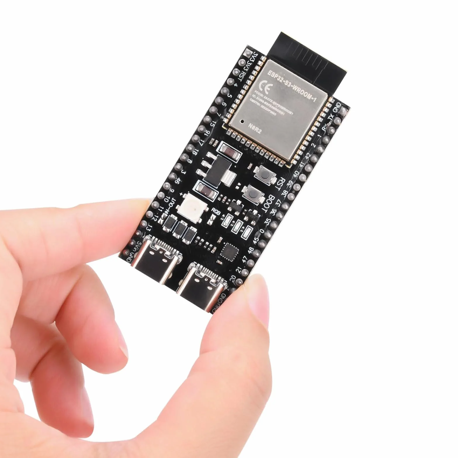 Heemol ESP32-S3-DevKitC-1-N16R8 deska rozwojowa 2,4 GHz WLAN Bluetooth 5.0 mikrokontroler Dual-Typ-C Arduino