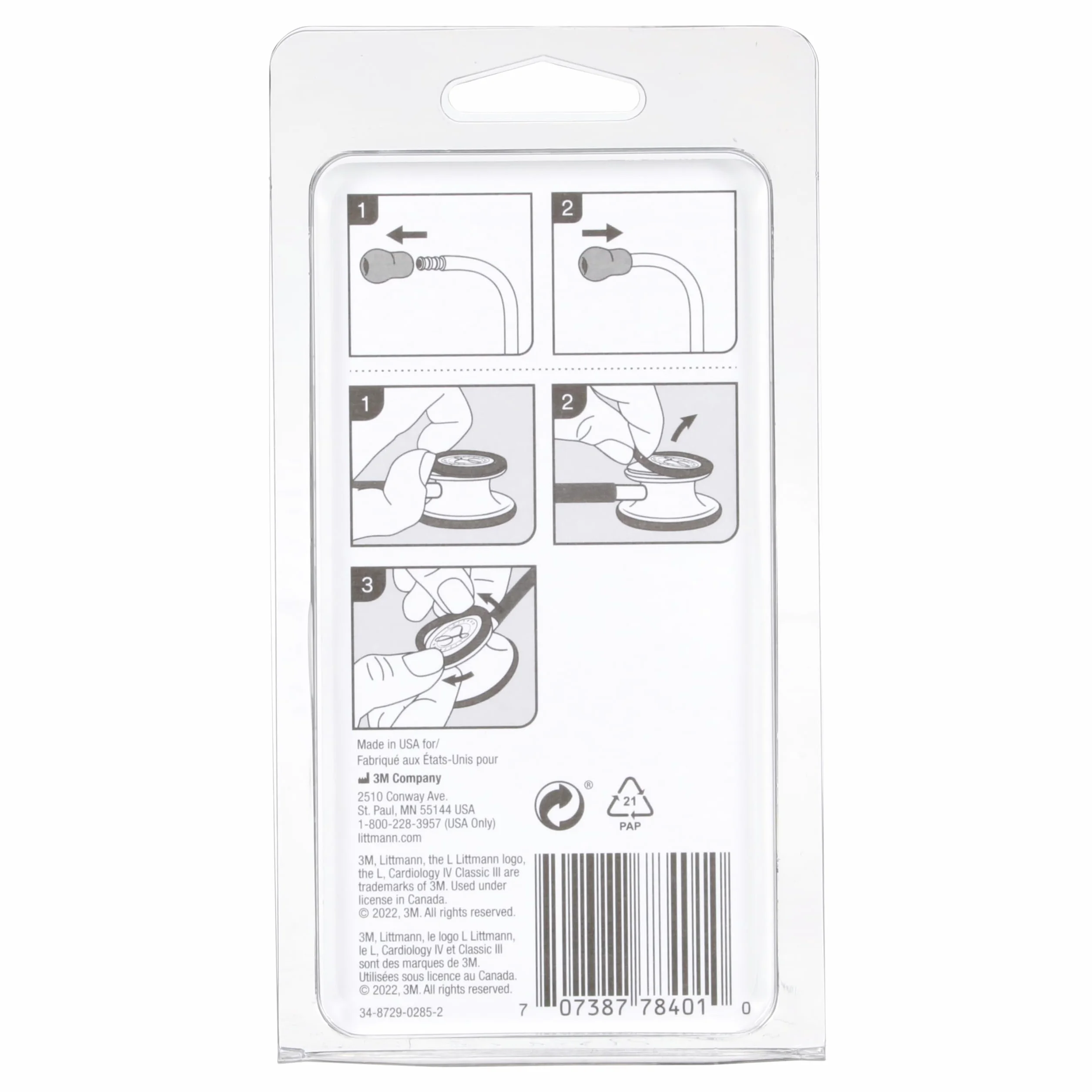 Littmann Classic III Cardiology IV Zestaw części szary 40017