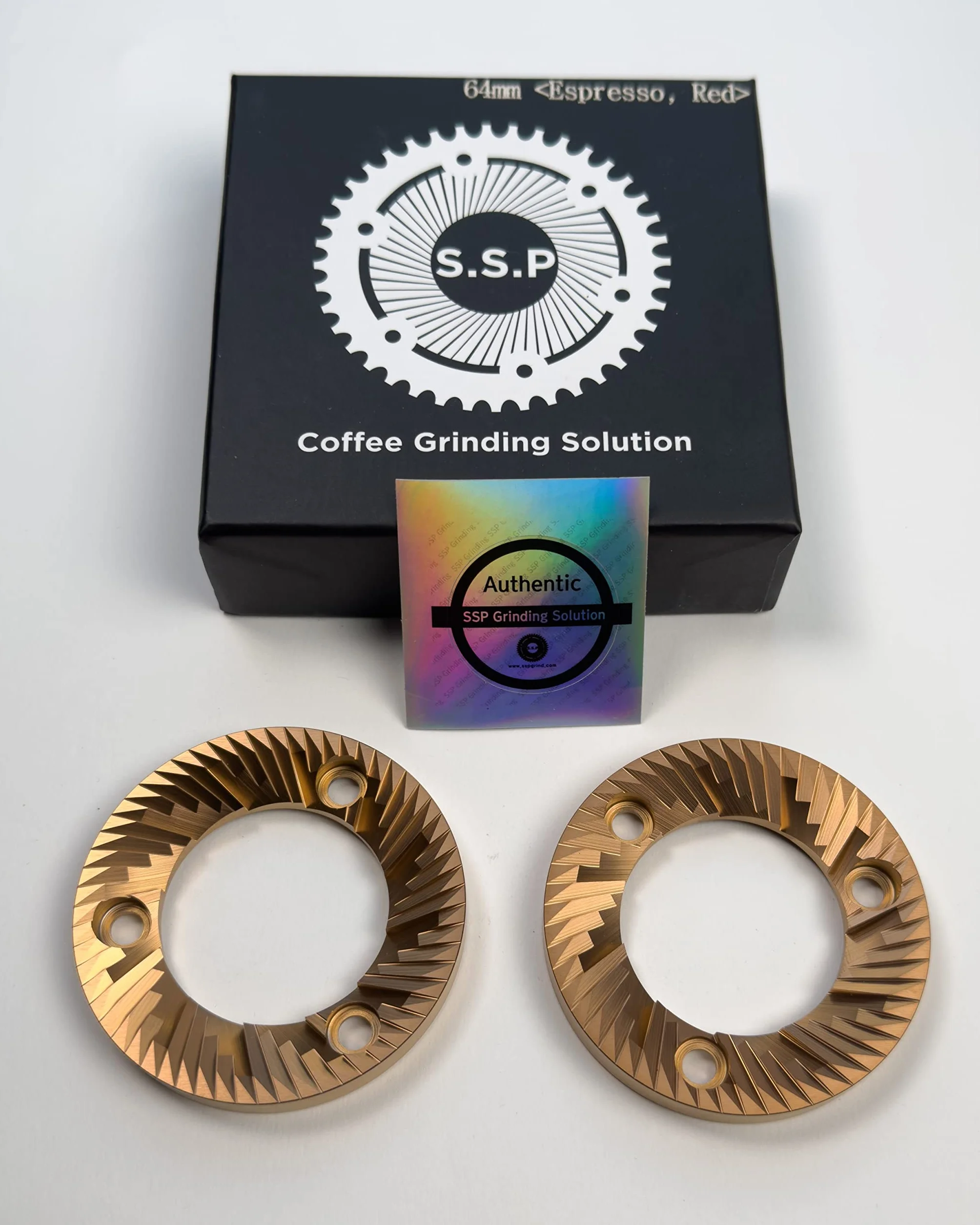SSP HU (wysoka jednorodność) mielenie espresso 64 mm płaskie zadziory (powlekane czerwoną prędkością)