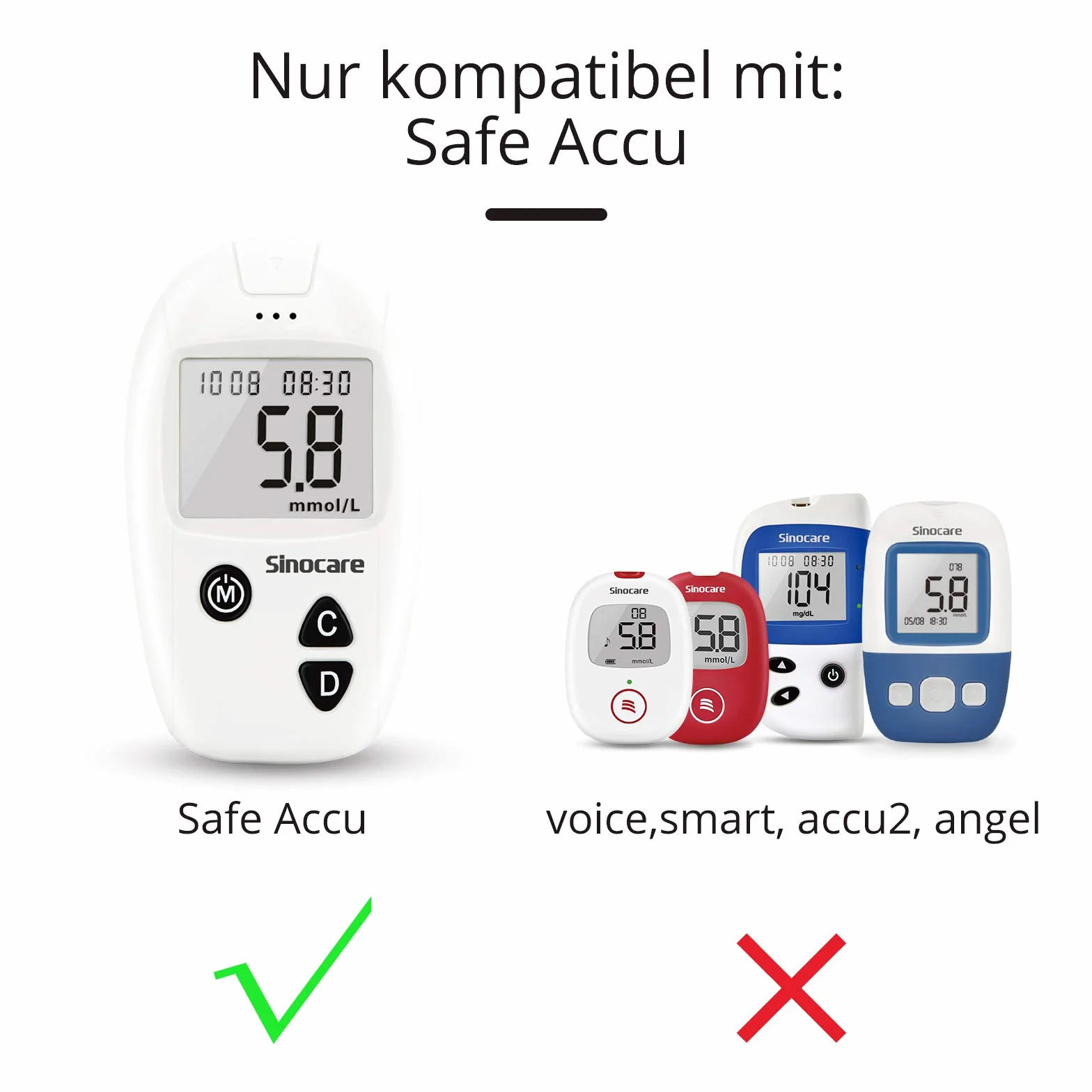 Safe Accu glukometr pasek testowy 100 sztuk