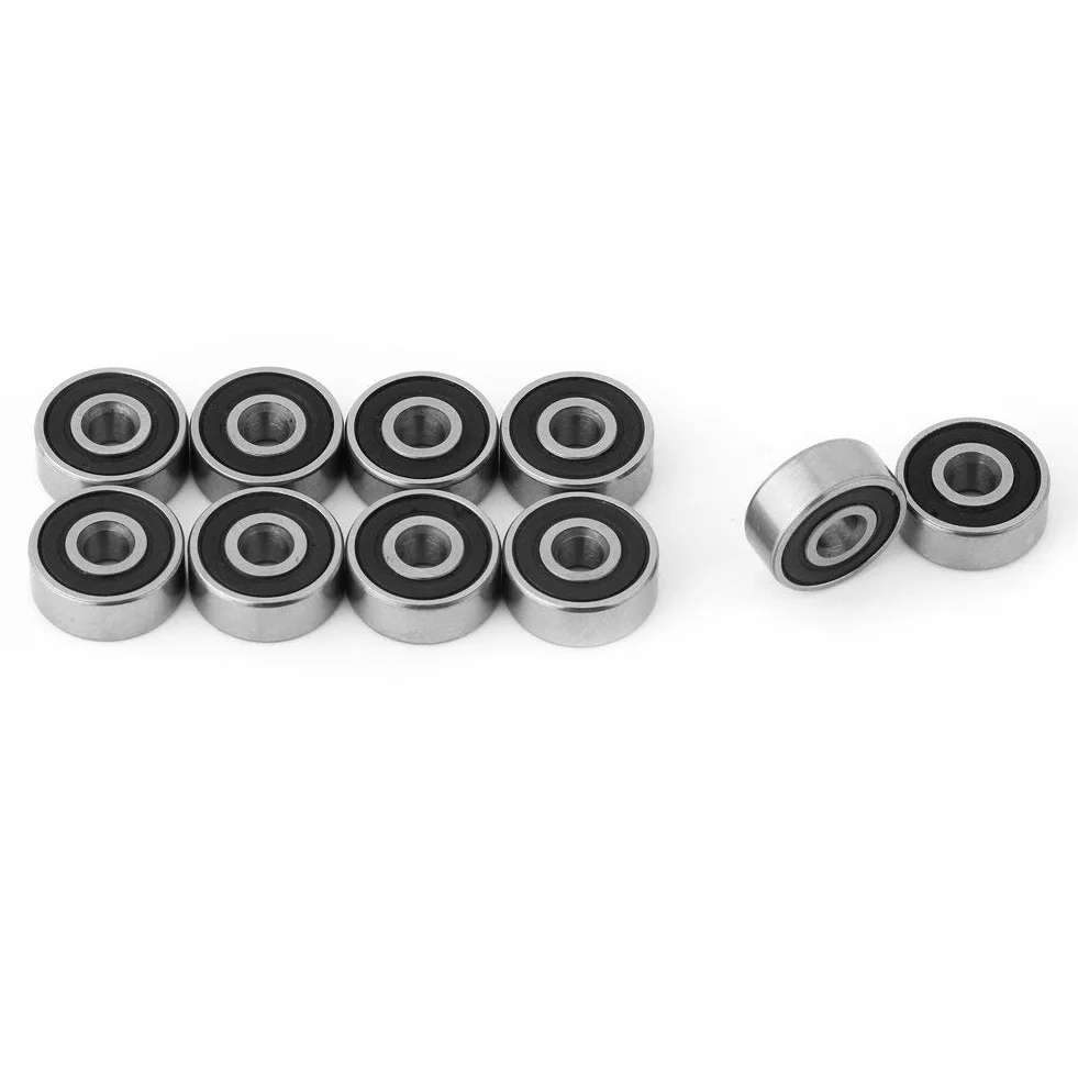 10 Sztuk 623 2rs Ball Kugellager 623zz Kugellager F623Zz łożyska Podwójne Gumowe łożyska Uszczelnione Mini łożyska Kulkowe 3x10x4mm