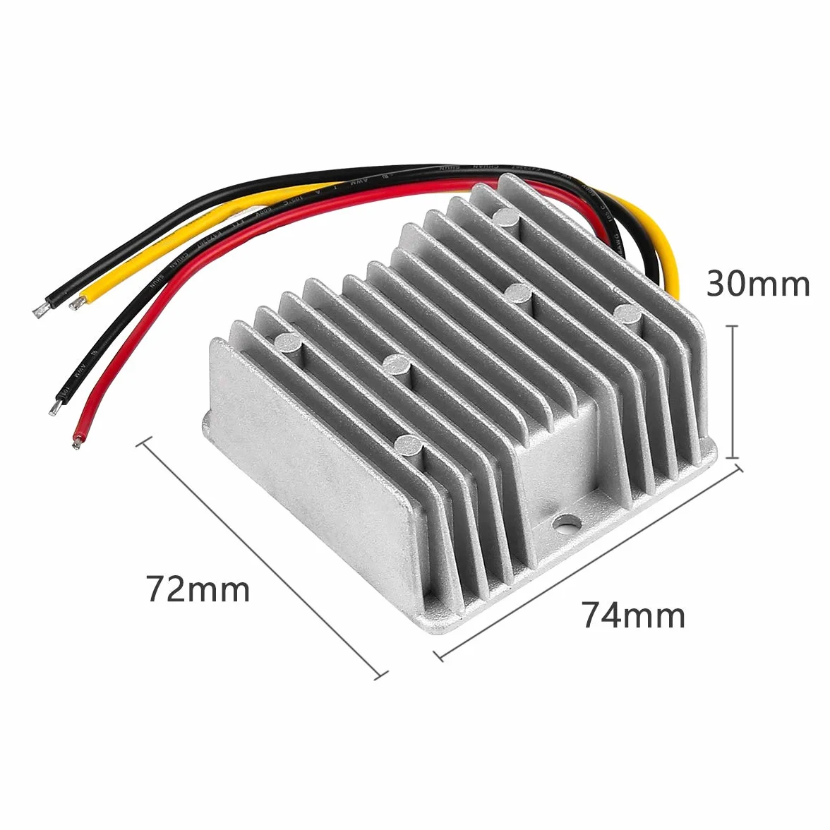 HOMELYLIFE Reduktor napięcia DC automatyczny konwerter buck Boost DC 8 V-40 V do 12 V 6 A 72 W regulator Step Down Up wodoodporny moduł transformator do wózka golfowego