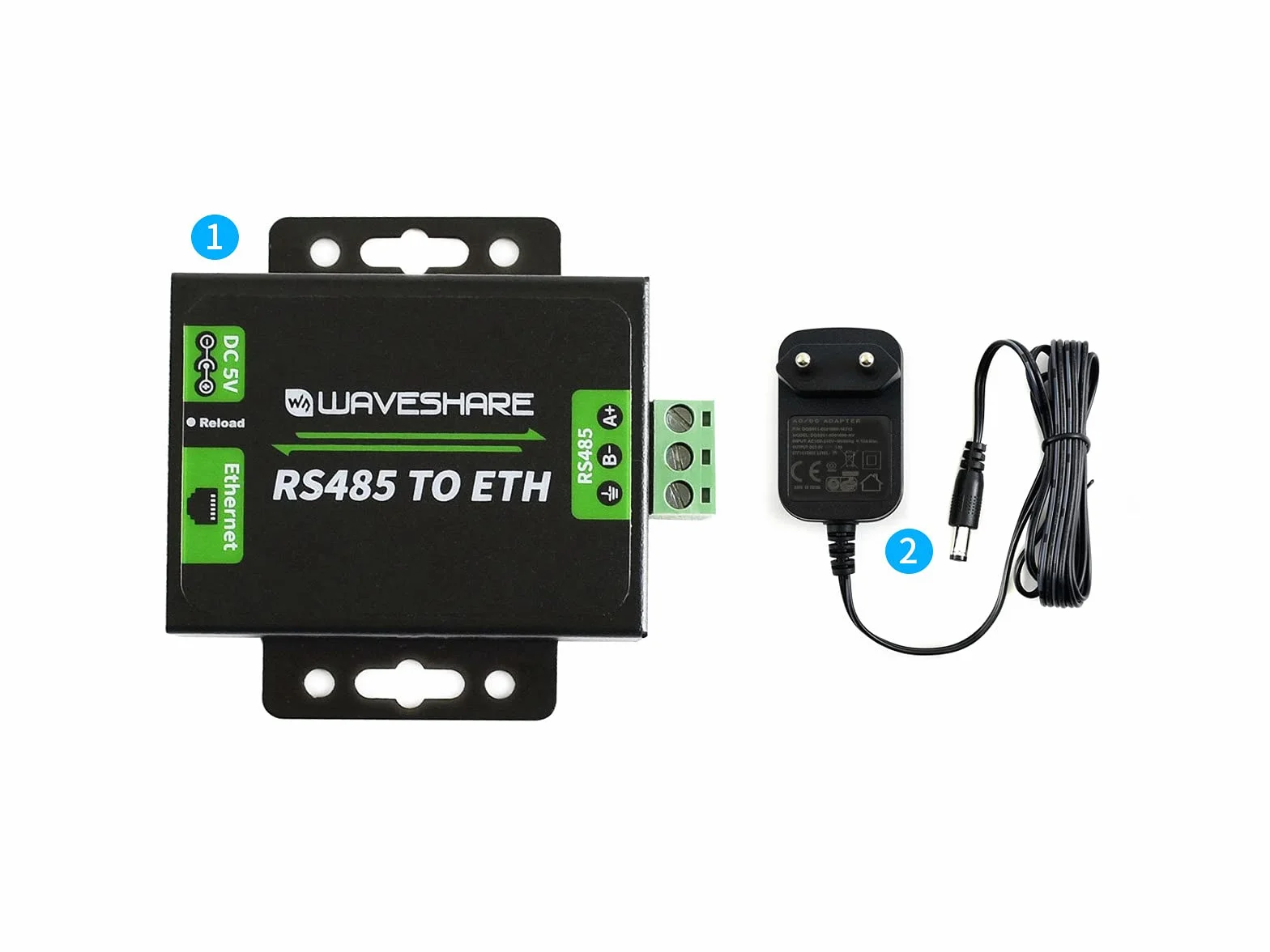 Waveshare RS485 to Ethernet Converter M0 Series 32-bit Arm Processor