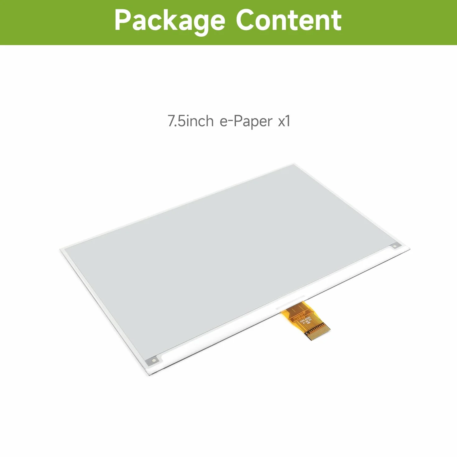Waveshare 7.5 Inch E-Paper Display Panel V2 800x480 3.3V E-Ink Screen SPI