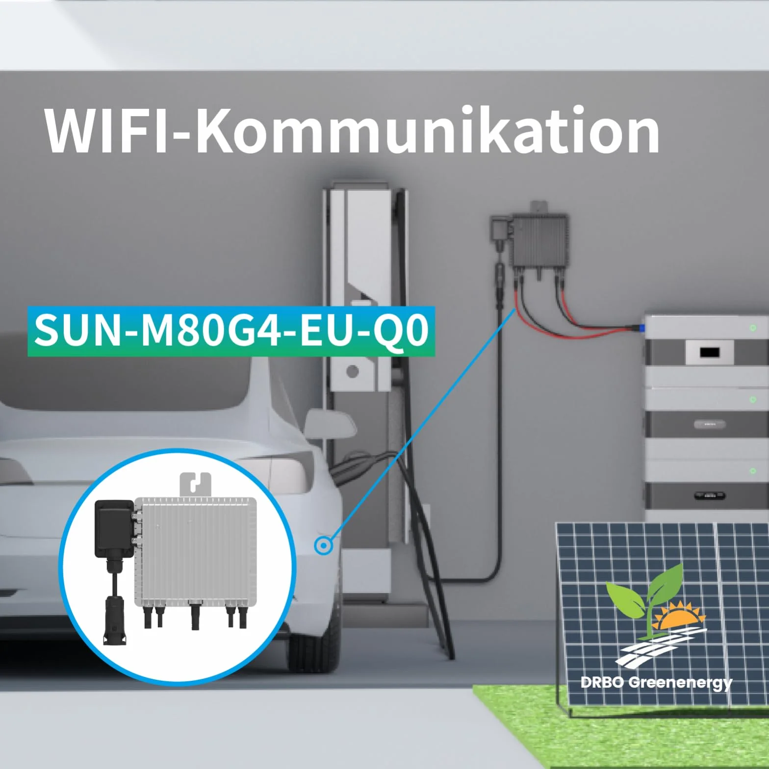 Deye SUN-M80G4-EU-Q0 800 Watt kuchenka mikrofalowa – Plug & Play, idealna do elektrowni balkonowych