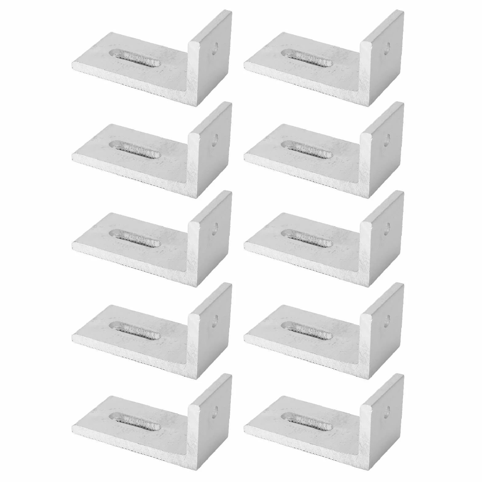 Mocowanie Słoneczne L Foot 10PCS do Panelu Fotowoltaicznego Aluminiowe Wsporniki Dachowe