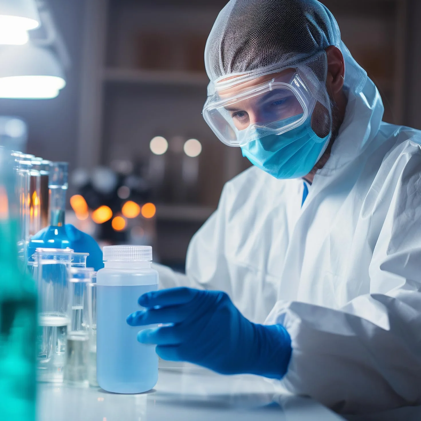 Butelka z tworzywa sztucznego z szerokim otworem, butelka z odczynnikiem laboratoryjnym, uszczelniona, zabezpieczona przed wyciekiem, przezroczysta, butelka HDPE do butelek na tabletki