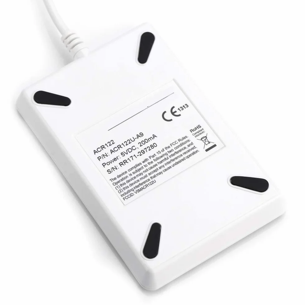 Bezkontaktowy Czytnik Czytników, Czytnik NFC RFID Writer ACR122U ISO 14443A B Darmowe Oprogramowanie w Kolorze Białym