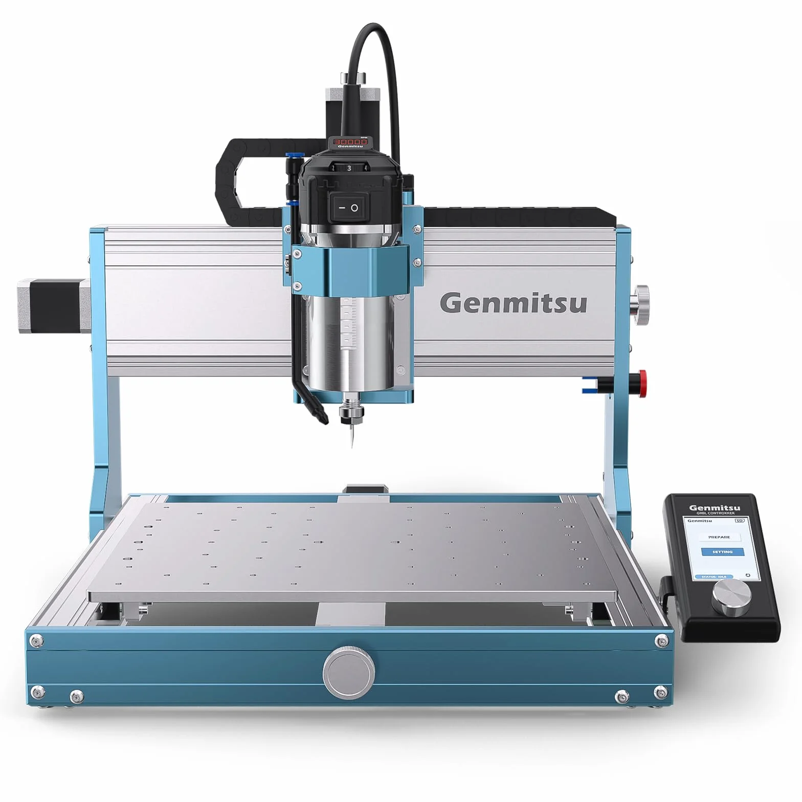 Genmitsu 3030-PROVer Ultra CNC router do metalu, 710 W, precyzja ±0,03 mm, podwójne prowadnice liniowe i śruby kulowe