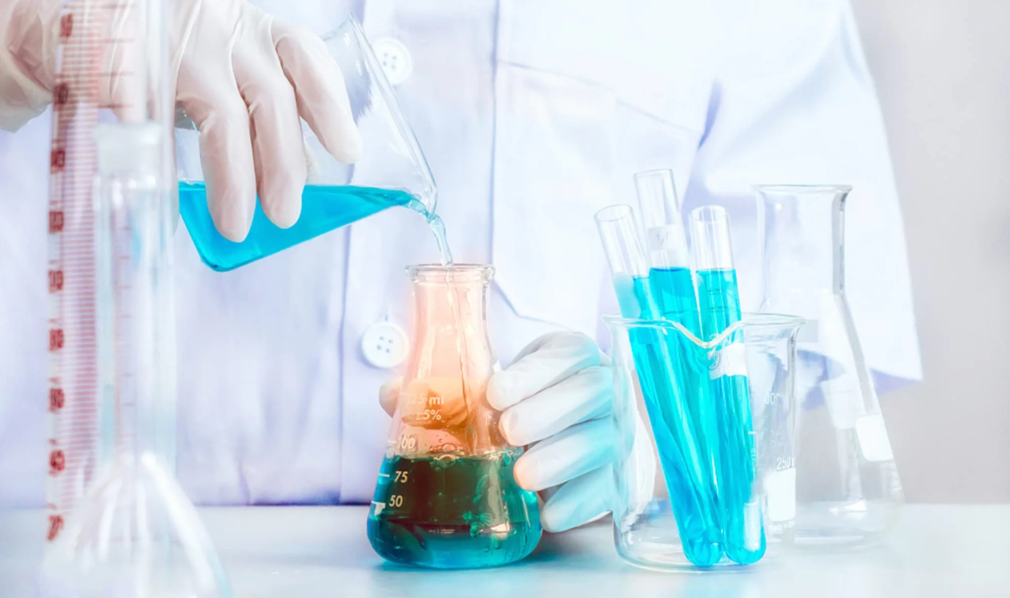 Zestaw szklanych kolb Erlenmeyera JESTOOLO 250 ml 200 ml 150 ml z pipetami