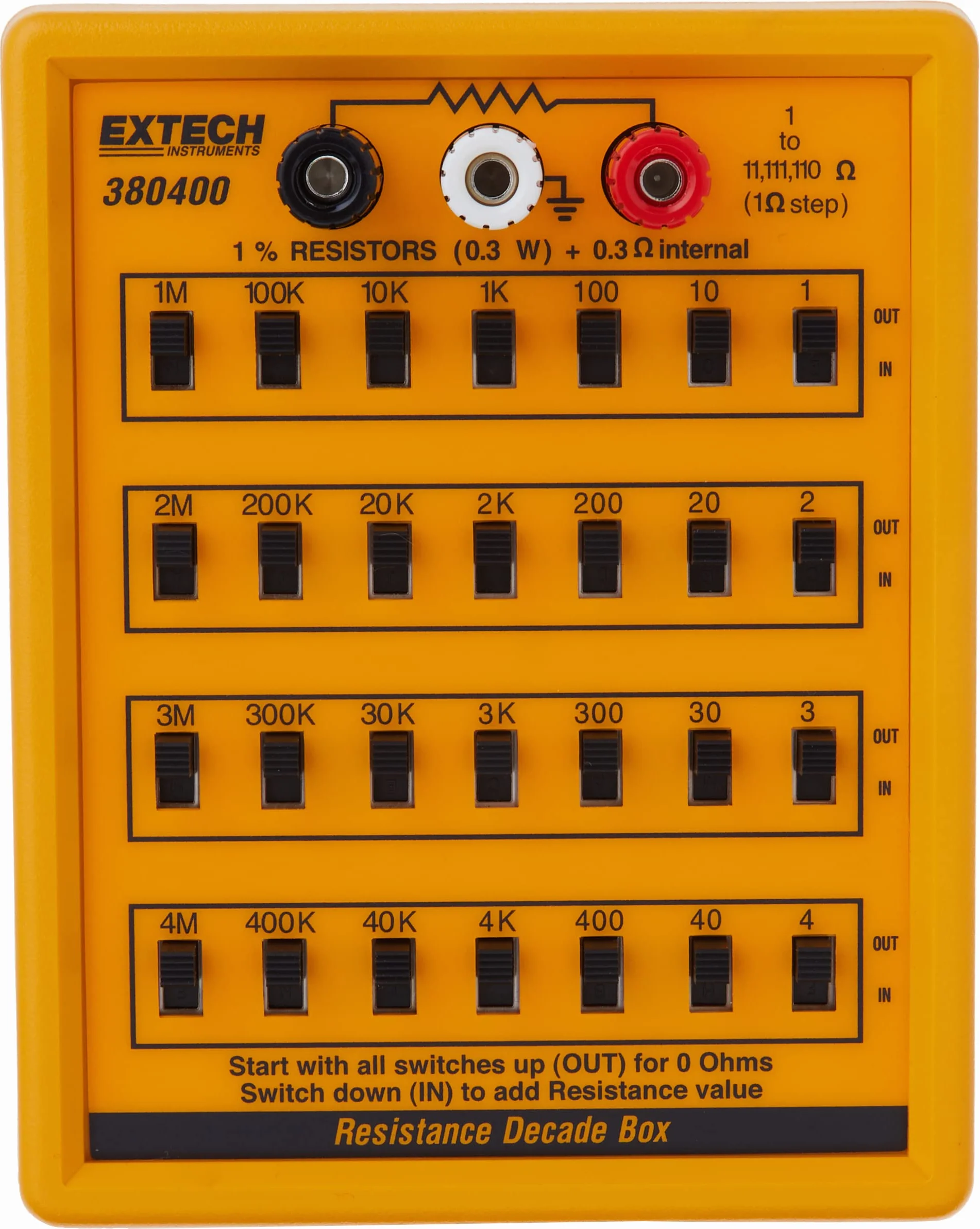 Extech 380400 rezystor pudełko dekadowe