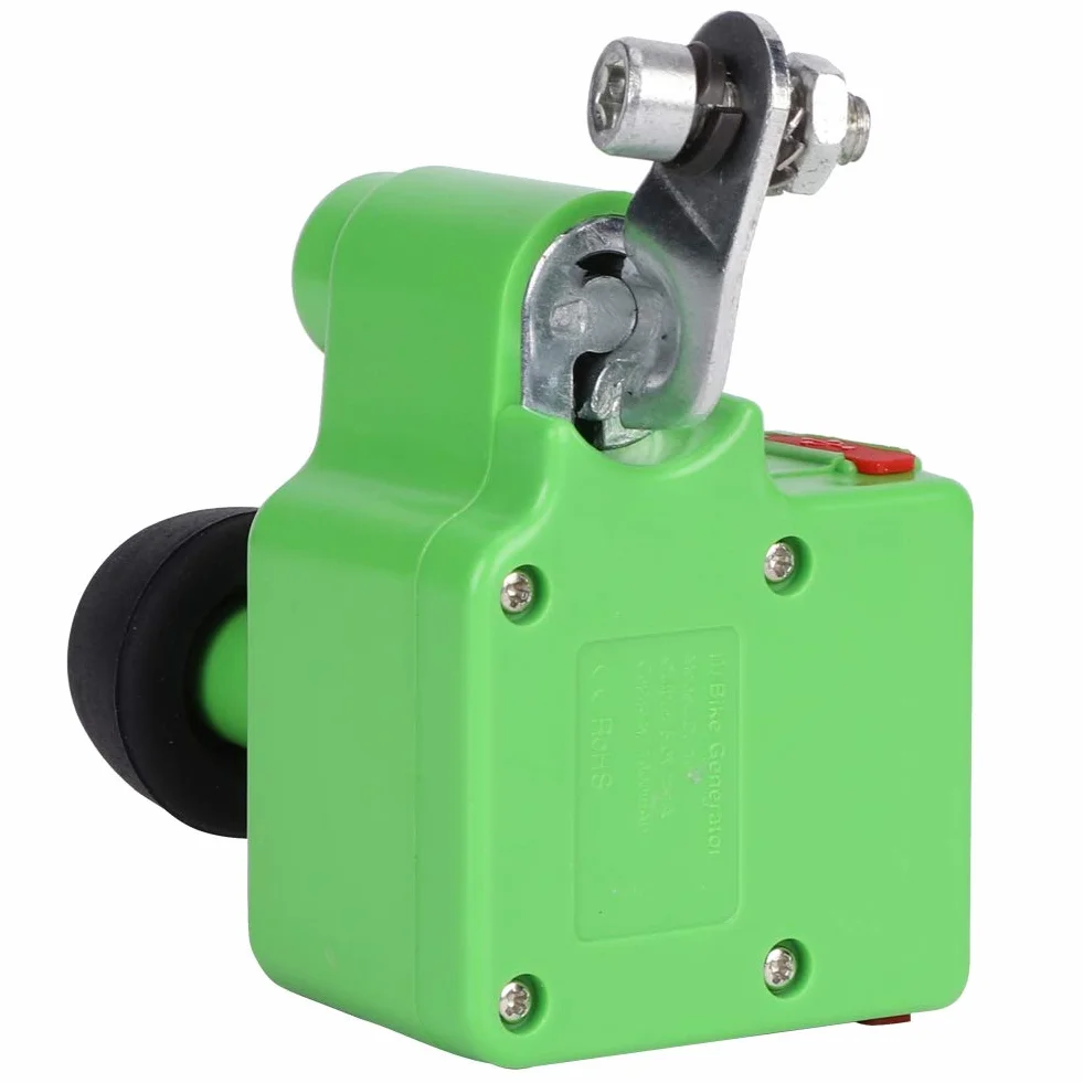 Generator roweru elektrycznego DC5V1A Generator rowerowy Dynamo Generator do telefonu komórkowego Ładowanie roweru górskiego Generator Nocny Sprzęt do jazdy na długich dystansach (zielony)