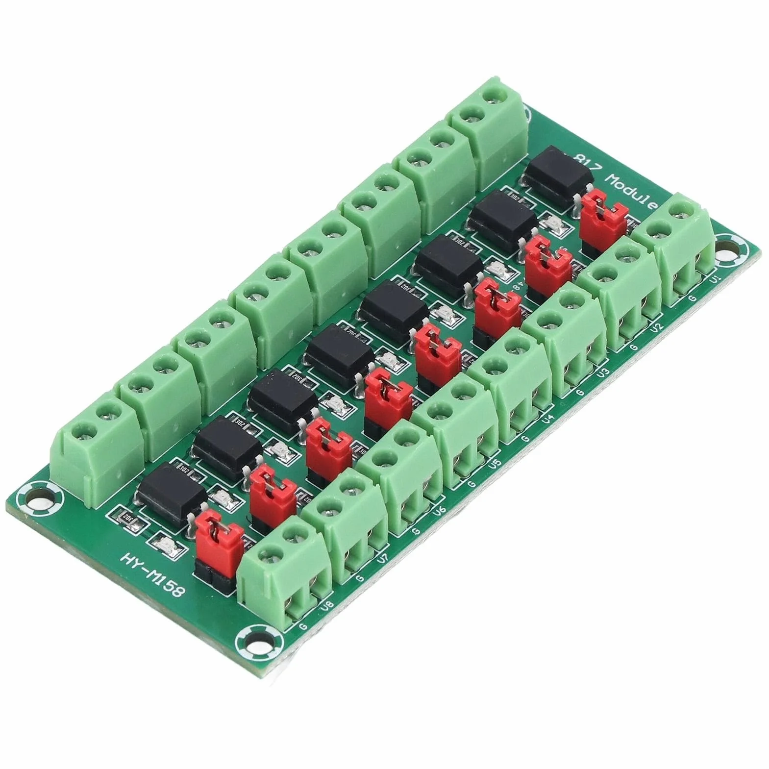 DEWIN Płyta transoptora, płyta izolacyjna transoptora, 8-kanałowy sterownik, fotoelektryczny izolowany moduł 817 3,6-30 V
