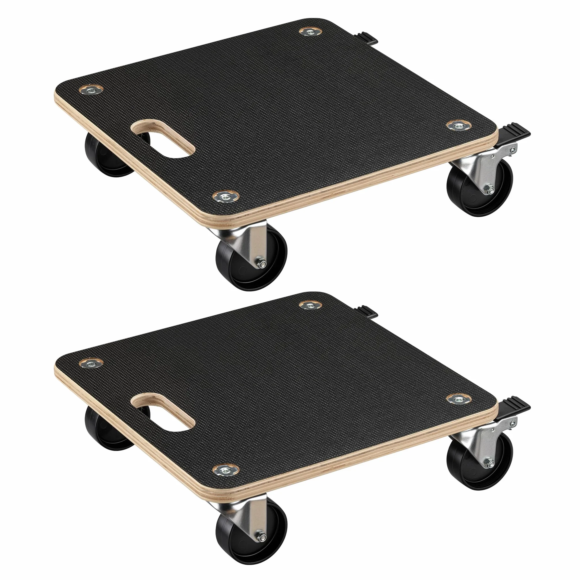 Wiltec Platforma transportowa 380x380x119 mm 250 kg drewniany podest 4 skrętnymi kółkami