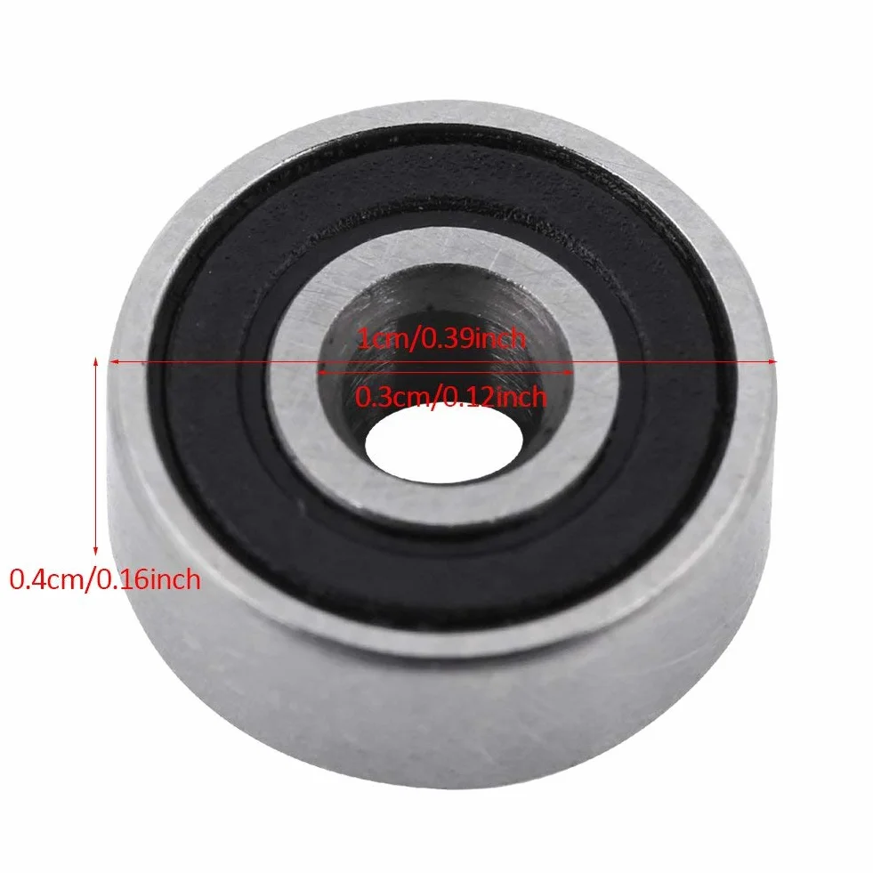 10 Sztuk 623 2rs Ball Kugellager 623zz Kugellager F623Zz łożyska Podwójne Gumowe łożyska Uszczelnione Mini łożyska Kulkowe 3x10x4mm