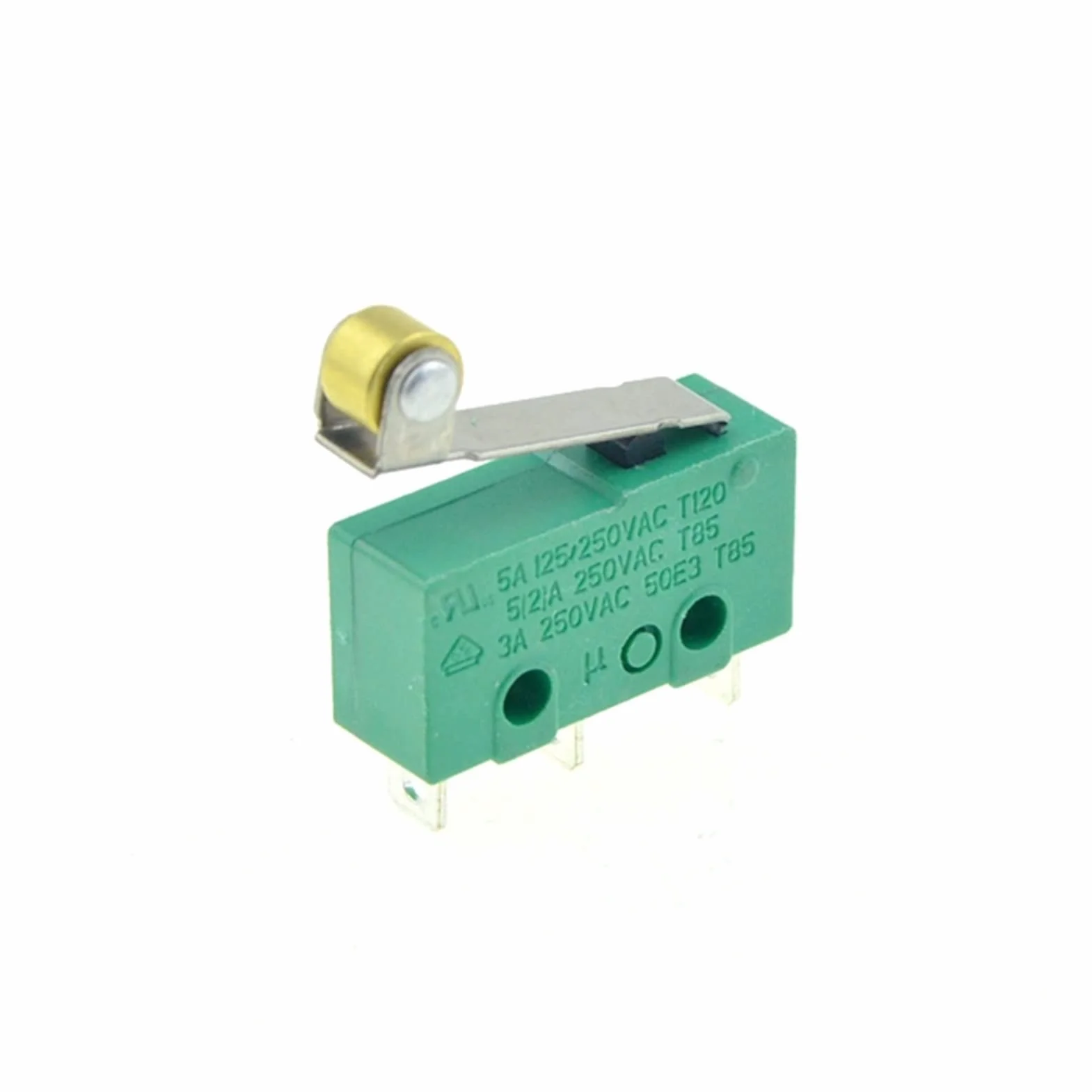 Wyłącznik krańcowy 1 szt. mikroprzełączniki krańcowe 3-pinowe NO+NC SPDT 3A/5A 250VAC mini mikroprzełącznik 17 mm 29 mm długi łuk dźwignia rolkowa mikroprzełączniki (kolor: dźwignia rolkowa)