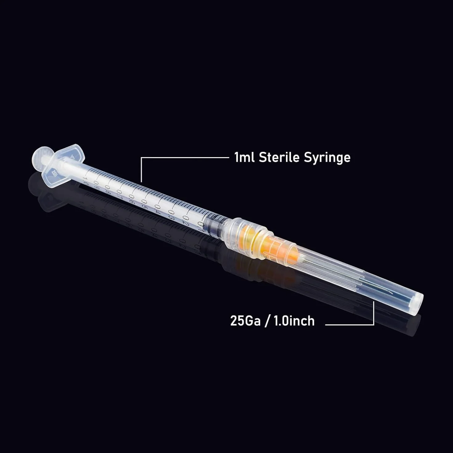 Luer-Lock 25G-25 mm 1ml/cc Single Use Needle Tip 100 szt.
