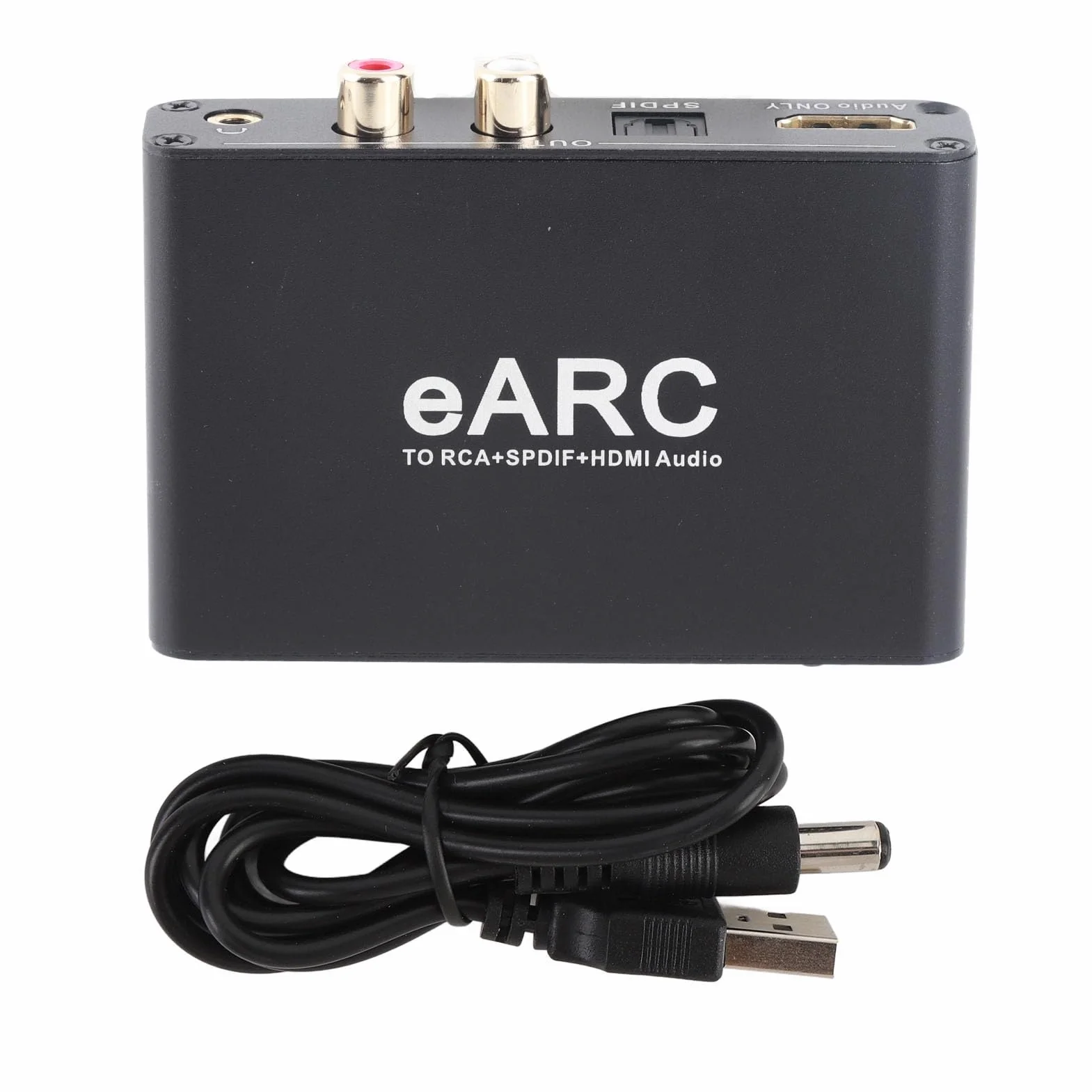 SENECESLI EARC Audio Extractor, HDMI ARC, Converter Audio Audio do HDMI/Optical / 3,5 Mm Ekstraktor Dźwiękowy, dla Wzmacniacza Głośników Telewizyjnych do Systemu Dźwiękowego