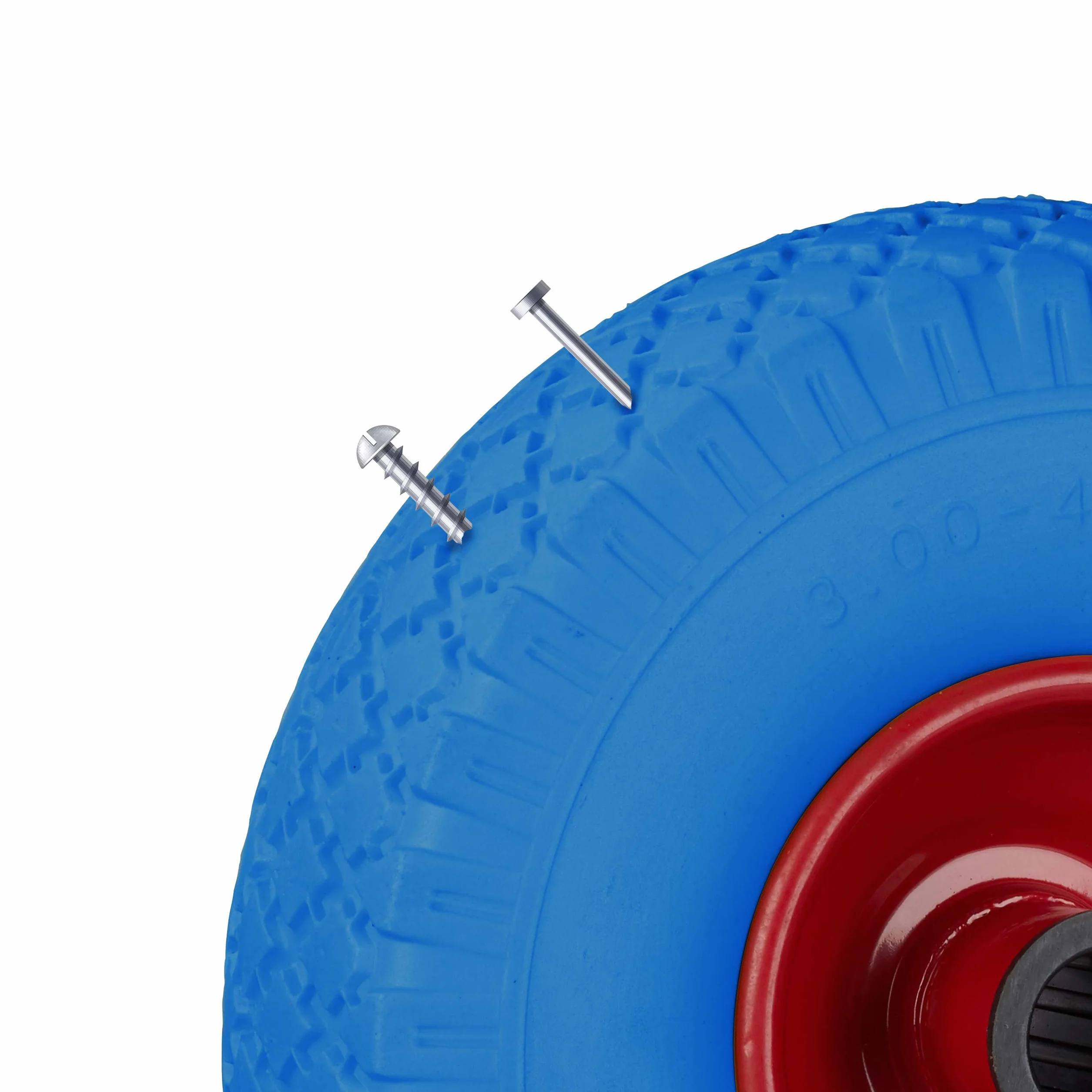 Relaxdays Zestaw opon zapasowych do ciężarówek ręcznych 3.00-4 koła z pełnej gumy 100 kg 260 x 85 mm