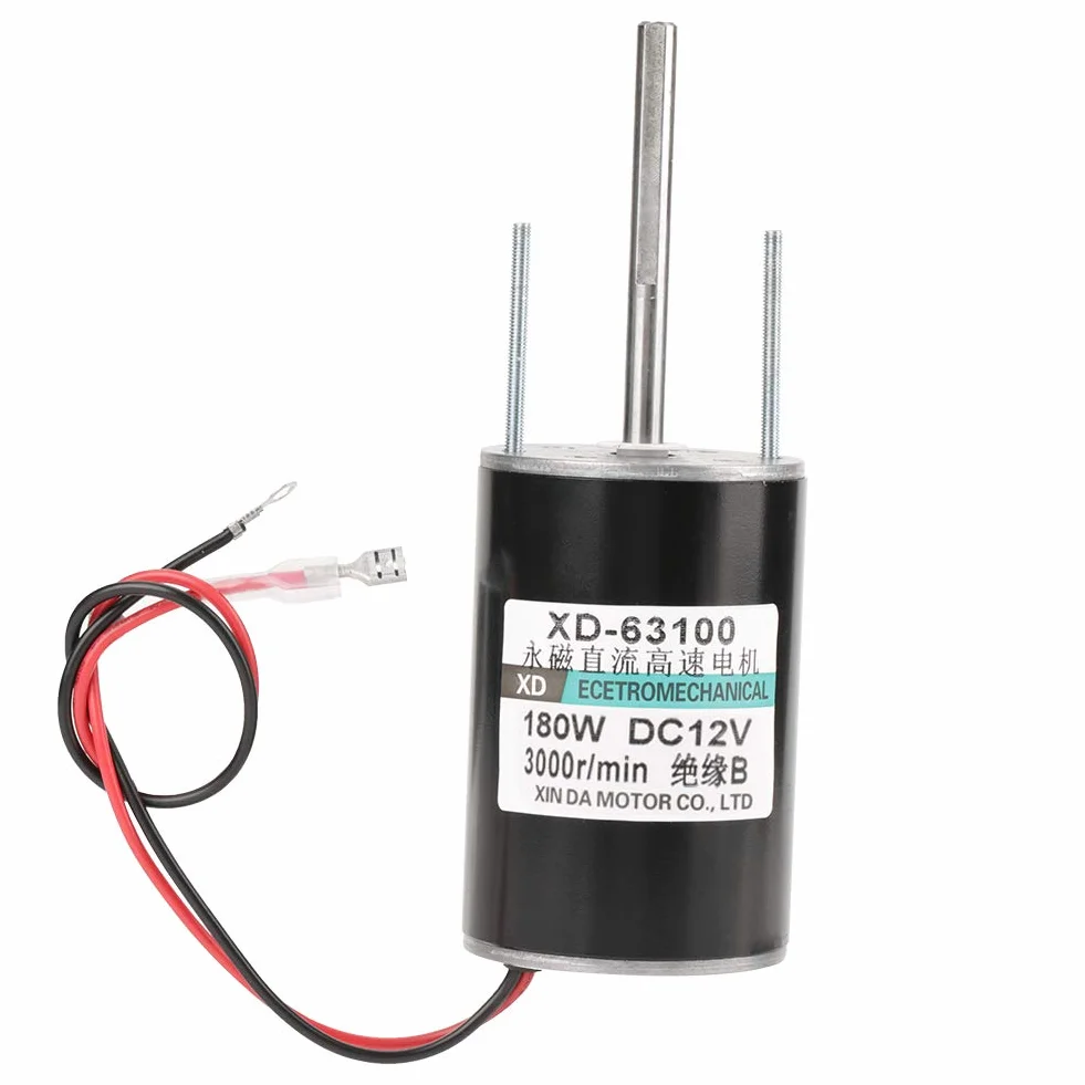 Silnik prądu stałego XD-63100 12/24 V 150 W duża prędkość CW/CCW do generatora DIY
