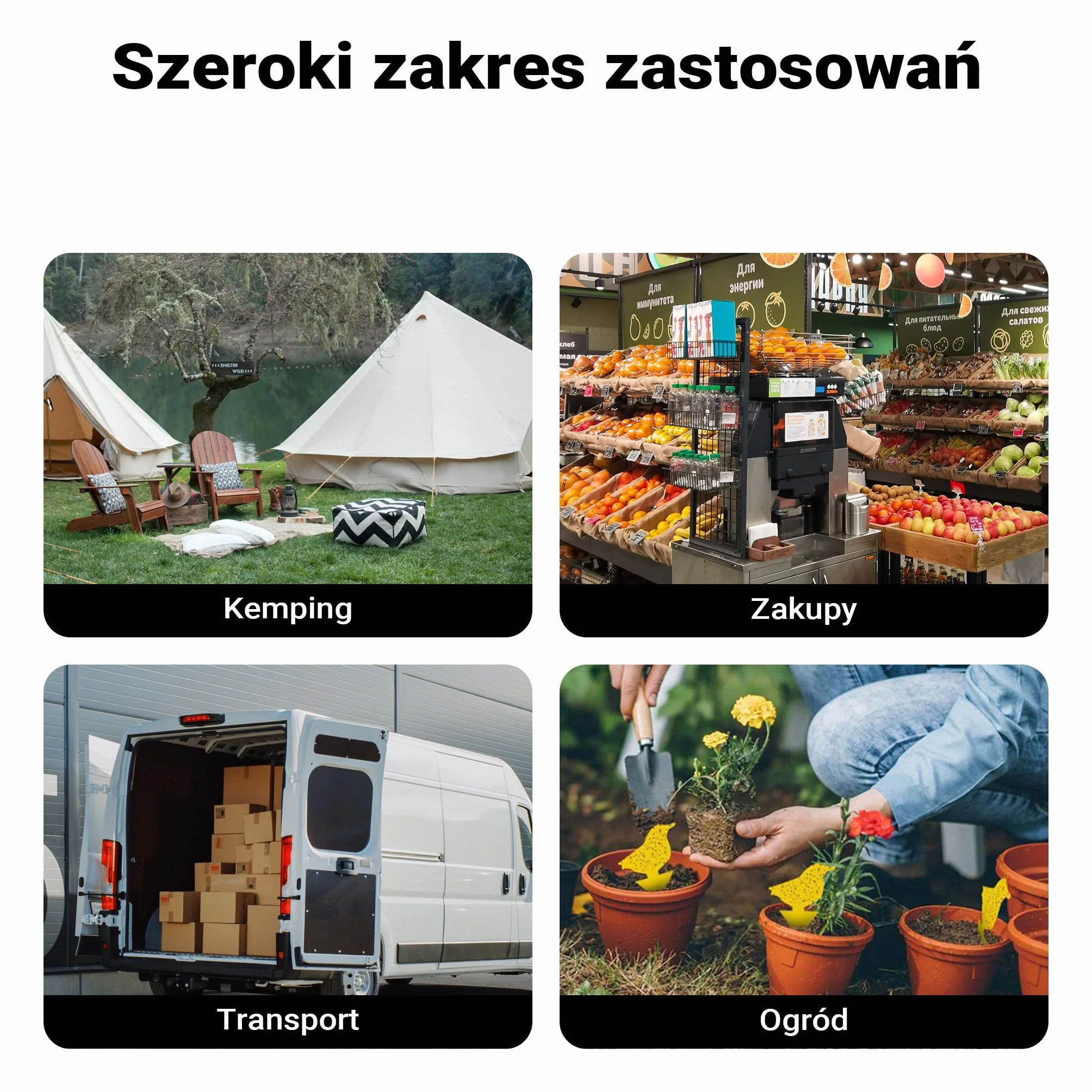Składany wózek transportowy 100 kg szary kompaktowa przyczepka kempingowa terenowy ogrodowy