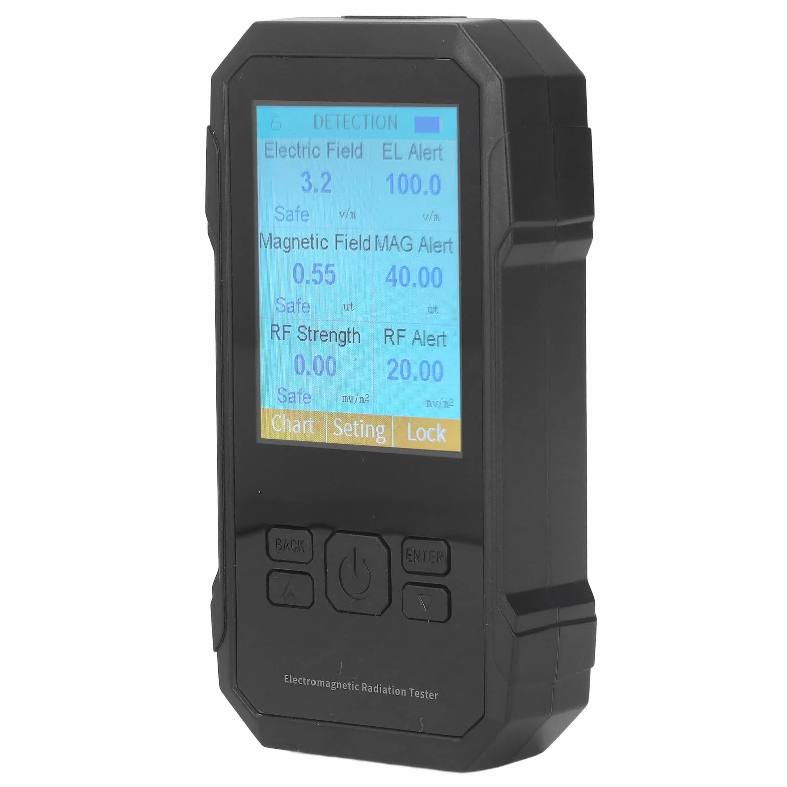 Miernik EMF GQ 3 w 1 z detekcją 5G, Rejestratorem Danych i Analizatorem Widma (BLACK)