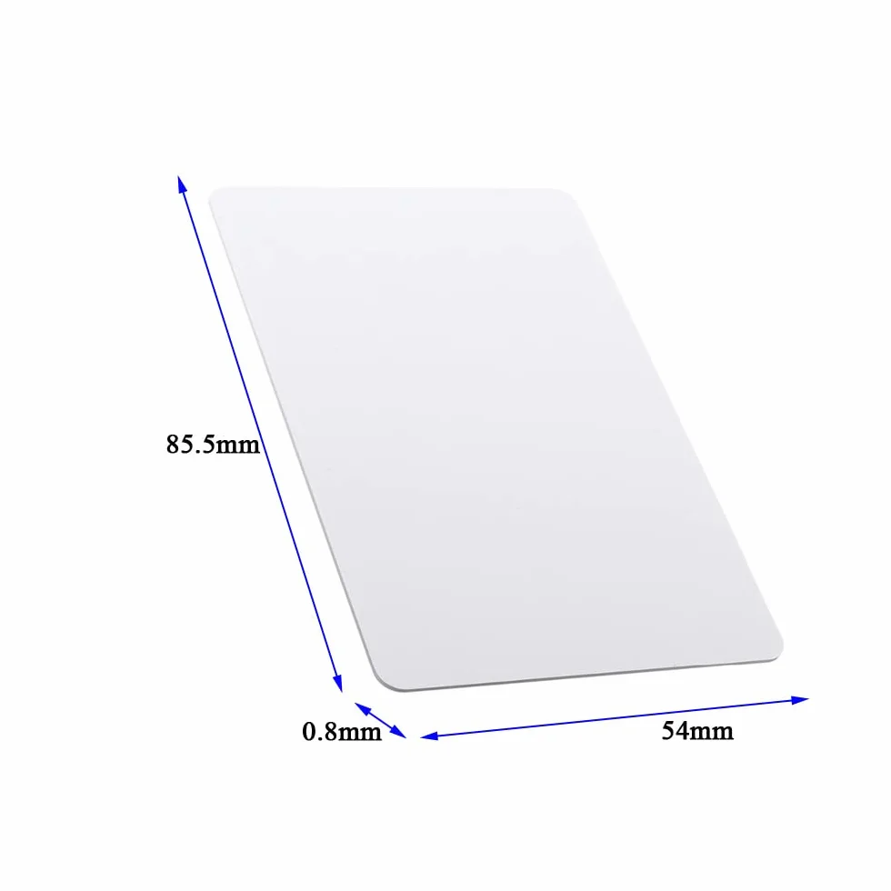 Karta identyfikacyjna RFID 125kHz T5577/EM4305 PVC 0,8mm biała