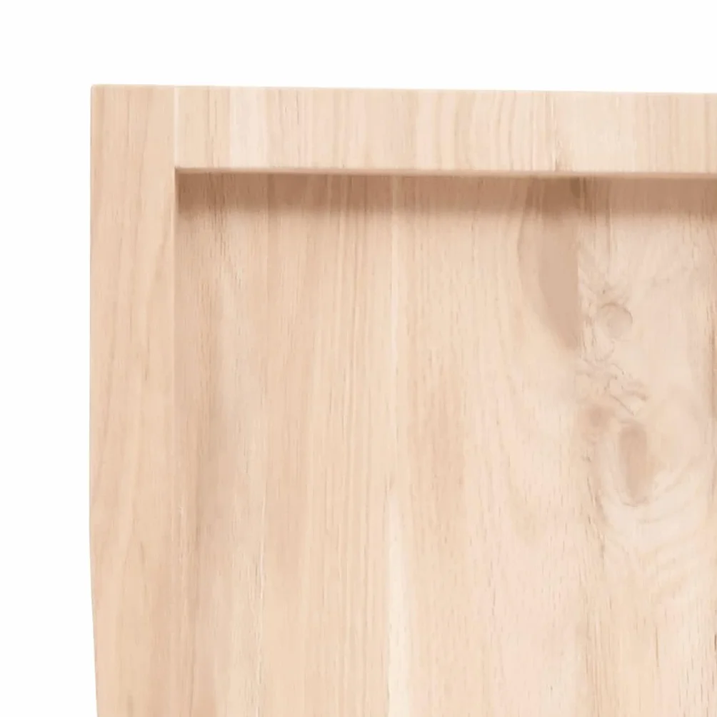 vidaXL Blat stołu, 60x40x(2-4) cm, surowe lite drewno dębowe