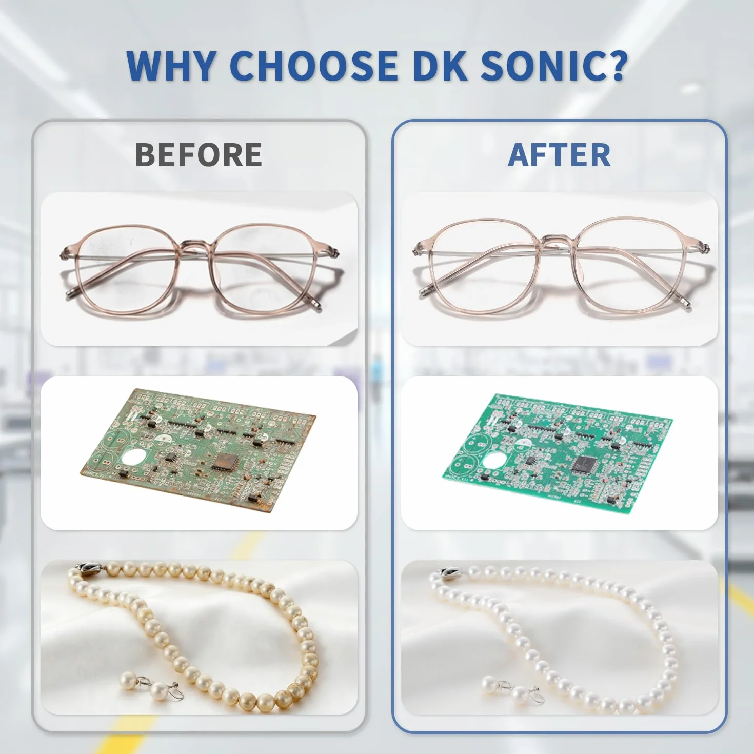 DK SONIC Myjka Ultradźwiękowa 900ML 35W Cyfrowy Timer Stal Nierdzewna