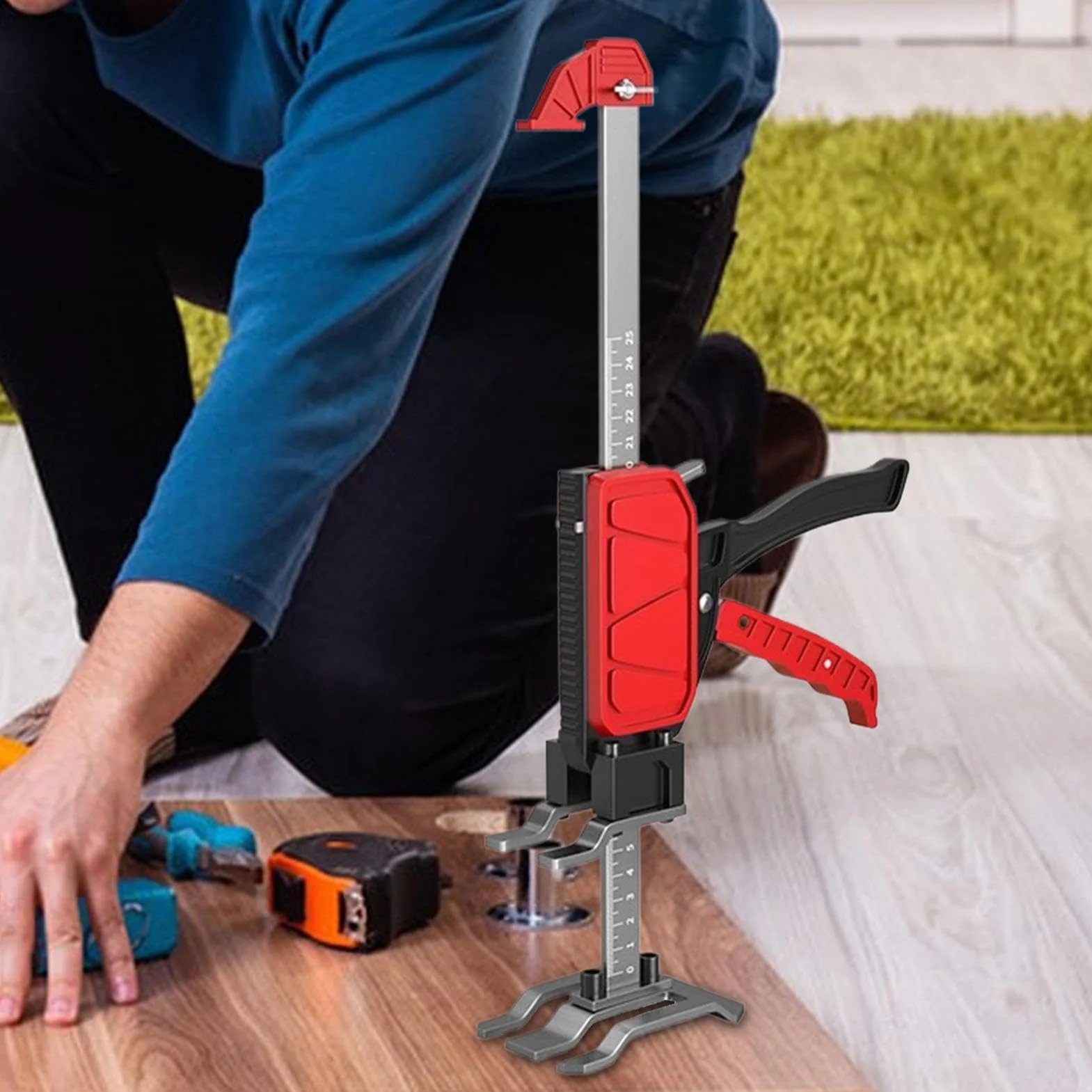 Heavy Duty Arm Jack, 200kg Load-Bearing Furniture Lift Tool for Cabinet Installation