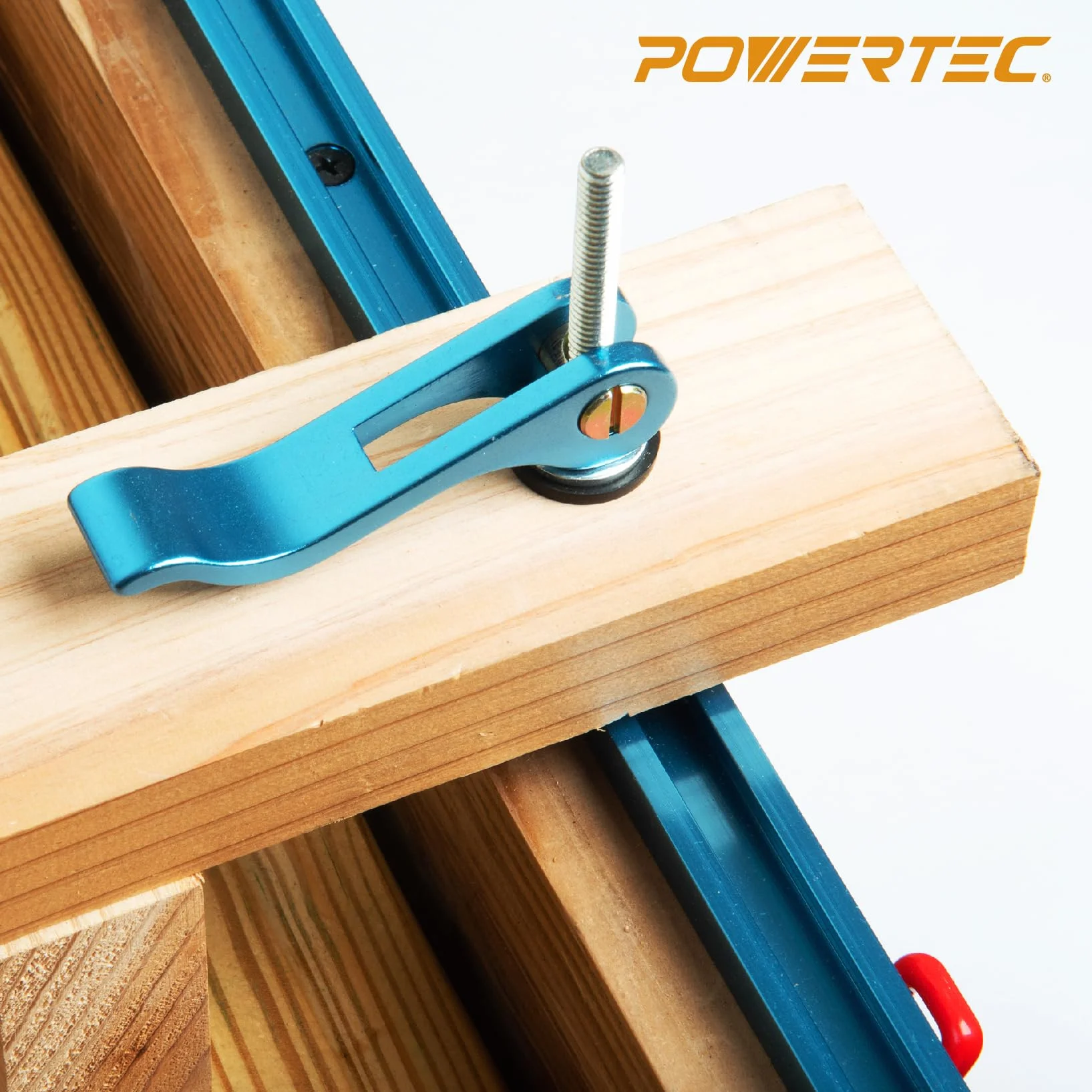 POWERTEC 71502 Aluminiowy zacisk krzywkowy 5/16"-18 4 szt