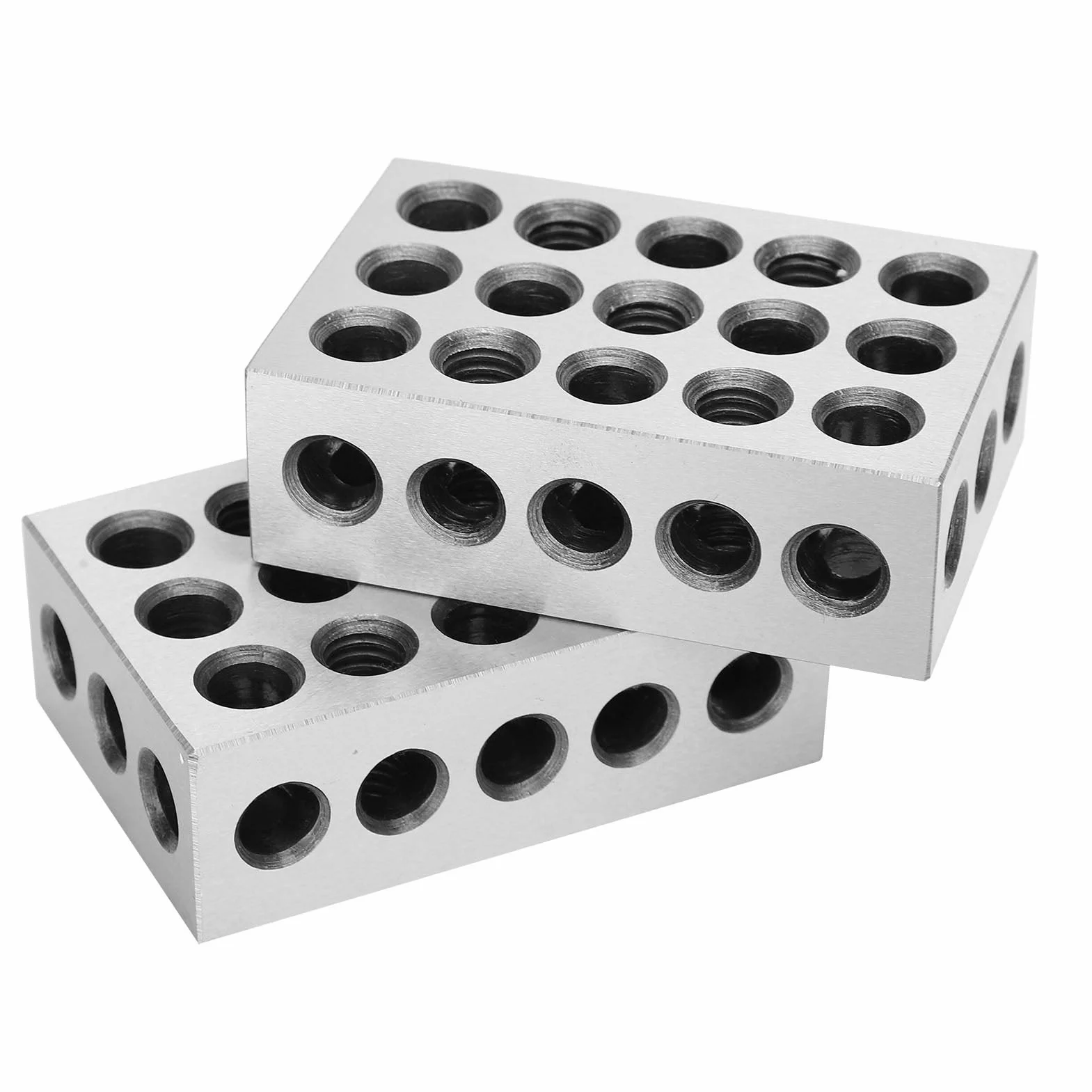 2-częściowe bloki równoległe, bloki precyzyjne Bloki stalowe, 1-2-3 23 otwory, dokładność 0,0001 cala, precyzyjne narzędzia tokarskie do obrabiarek