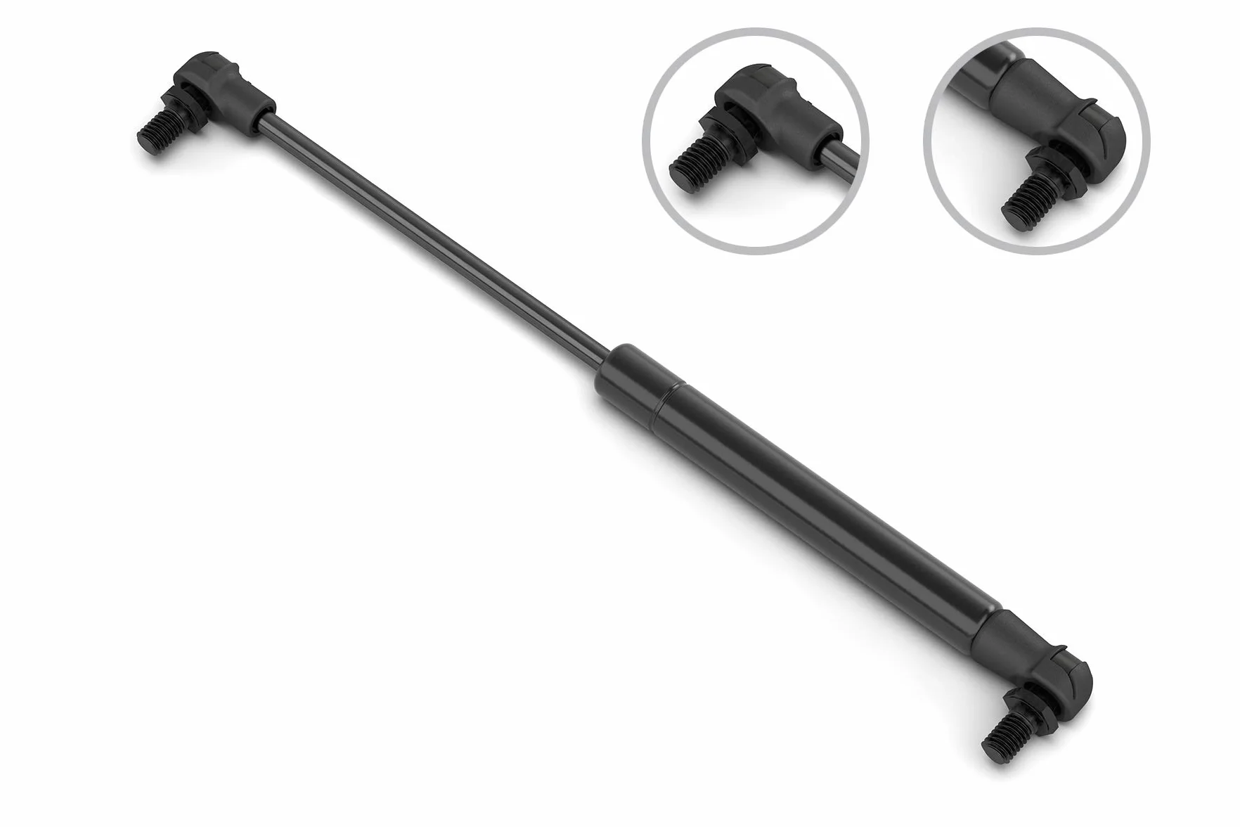 Stabilus siłownik gazowy LIFT-O-MAT® amortyzator hydrauliczny z 400 Newton, m.in. dla klap meblowych, przyczep kempingowych i projektów DIY – długość: 235,50 cm, skok: 82,5 cm, wykonanie metalowe