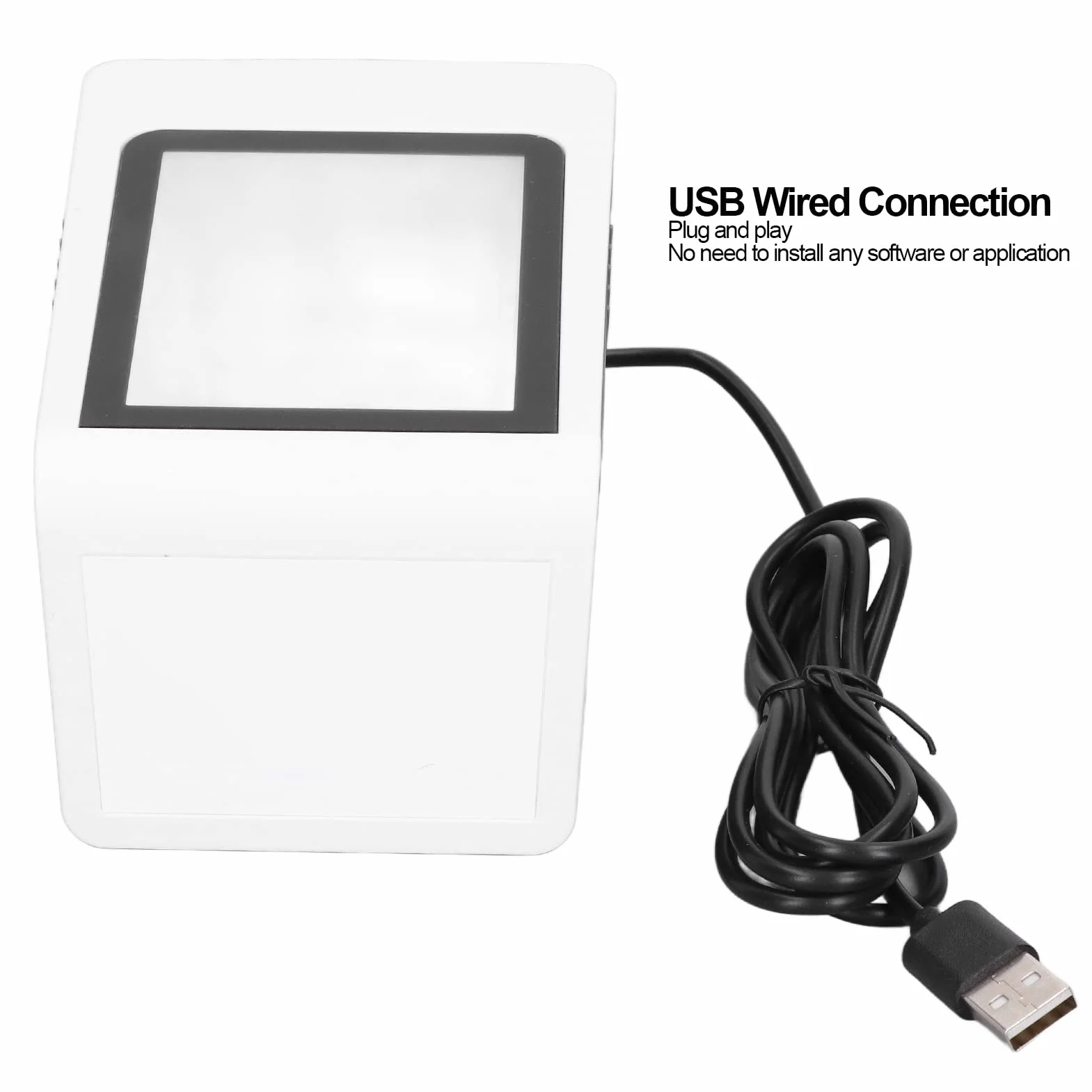 Skaner Kodów Kreskowych Głosowy Czytnik Kodów QR USB Przewodowy do PC