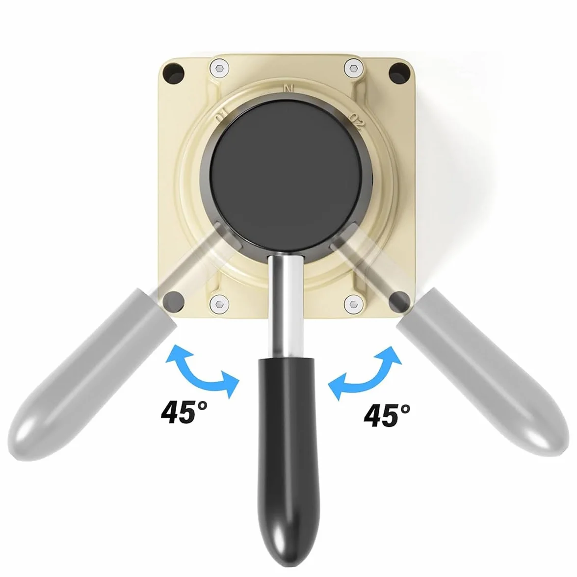 Zawór ręczny pneumatyczny Hv-03 3/8" BSP 3-pozycyjny 4-drożny