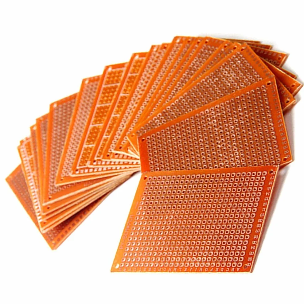 Hailege 20 szt. 5 x 7 cm Bakelit DIY Prototyp PCB 5 x 7 cm uniwersalna płyta testowa prototyp płyty dla Arduino DIY eksperymentów elektroniki