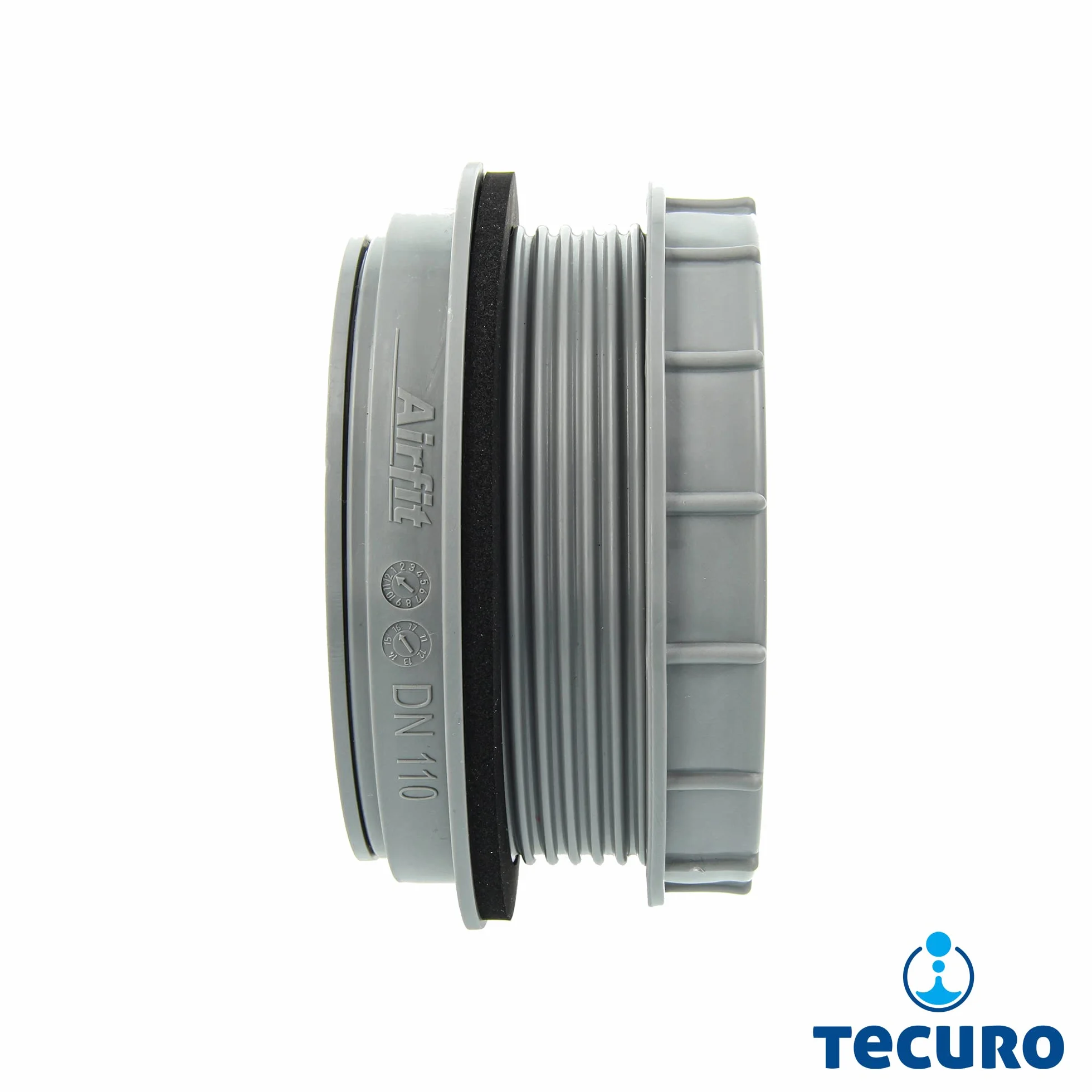 Airfit złączka śrubowa DN 75 przyłącze rurowe - KS-szary - 50075AM