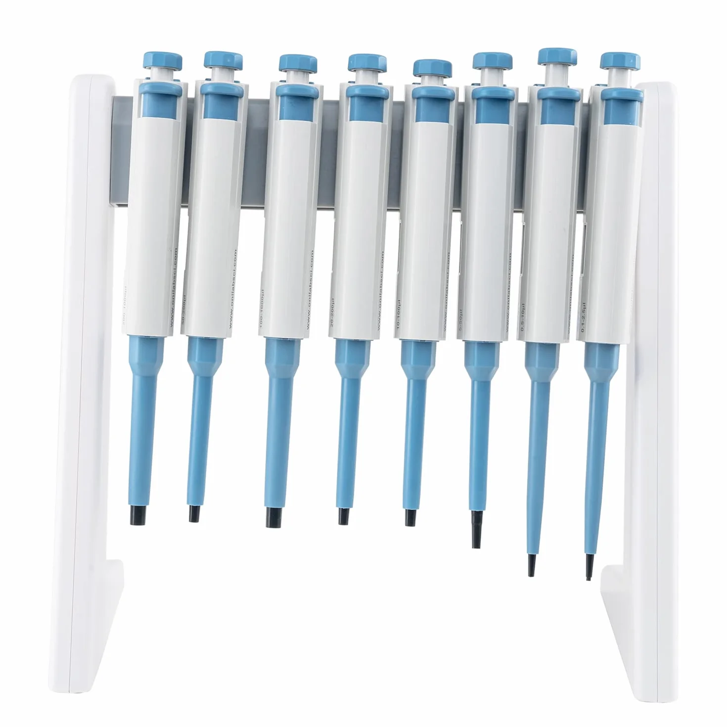 ONiLAB 'S Lab liniowy stojak na mikropipetę/pipety, uchwyt na pipety pasuje do 8 pipet laboratoryjnych (stojaki na pipety)