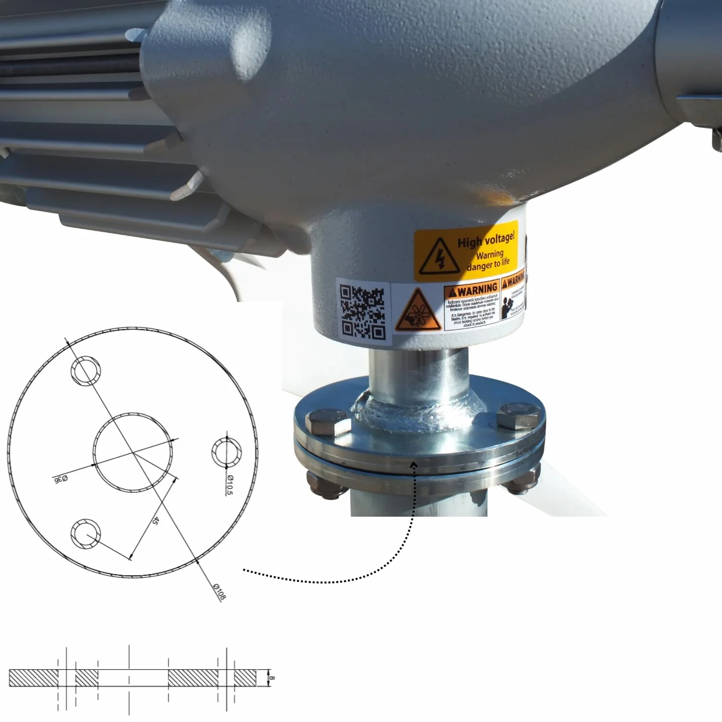 Turbina wiatrowa i2000W 48V Generator wiatrowy – Niezawodne źródło energii wiatrowej dla domu