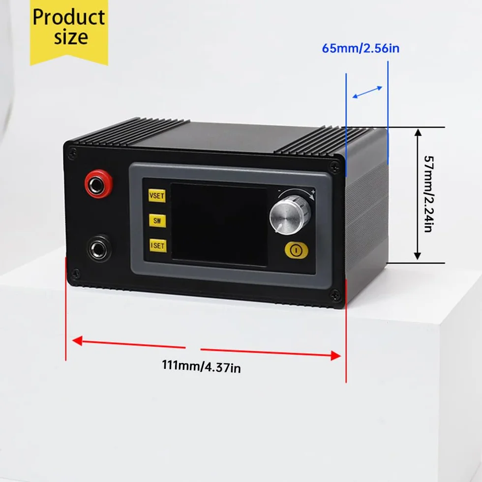 DC regulowany przetwornik Buck-Boost, regulator napięcia DC6-36 V, 60 W, stałe napięcie, moduł ładowania solarnego, wyświetlacz LCD, obudowa z obszernym interfejsem