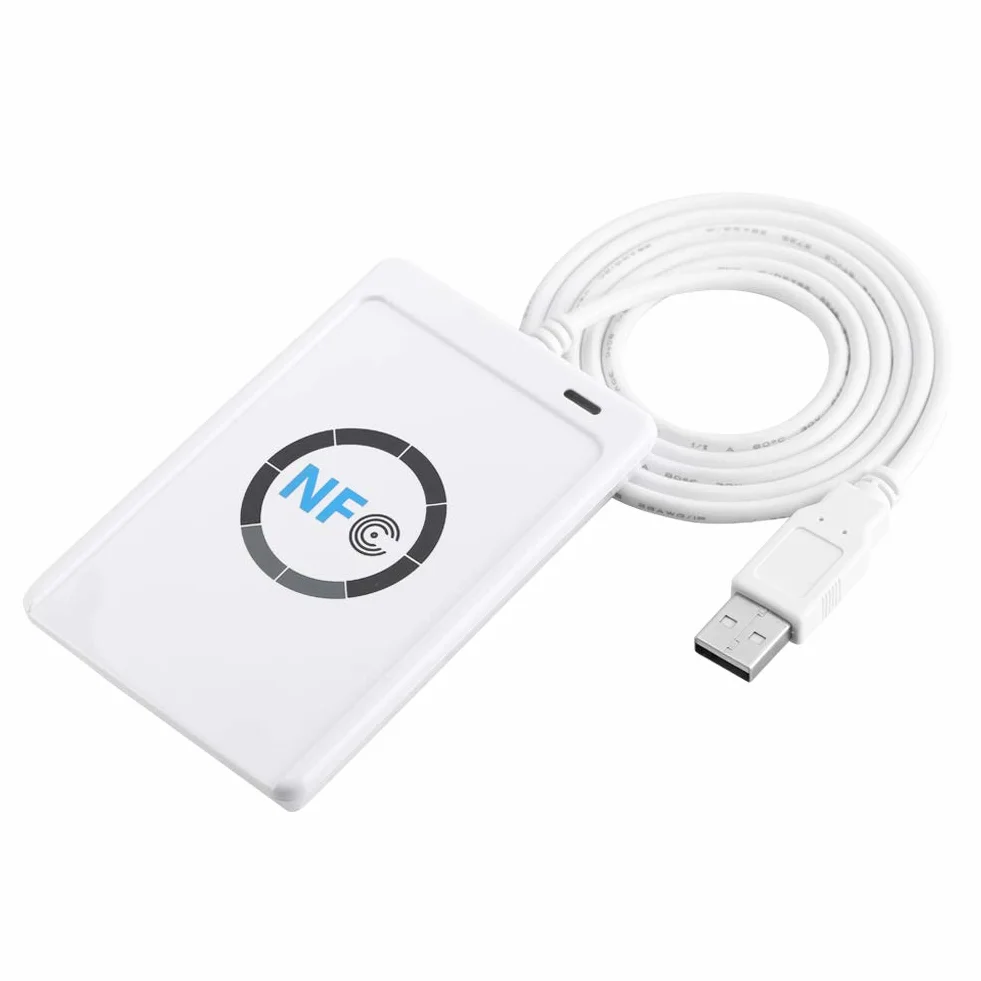 Bezkontaktowy Czytnik Czytników, Czytnik NFC RFID Writer ACR122U ISO 14443A B Darmowe Oprogramowanie w Kolorze Białym
