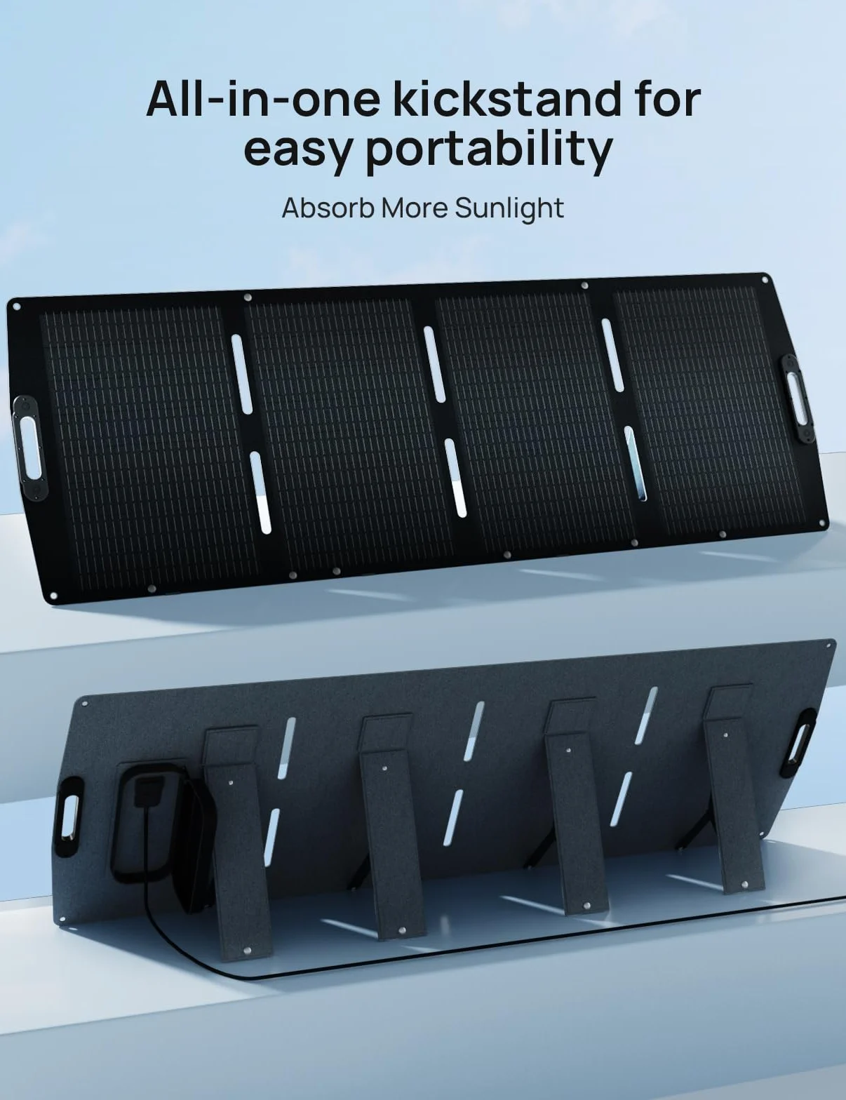 ECO-WORTHY Panel słoneczny 200 W składany ETFE mono XT60
