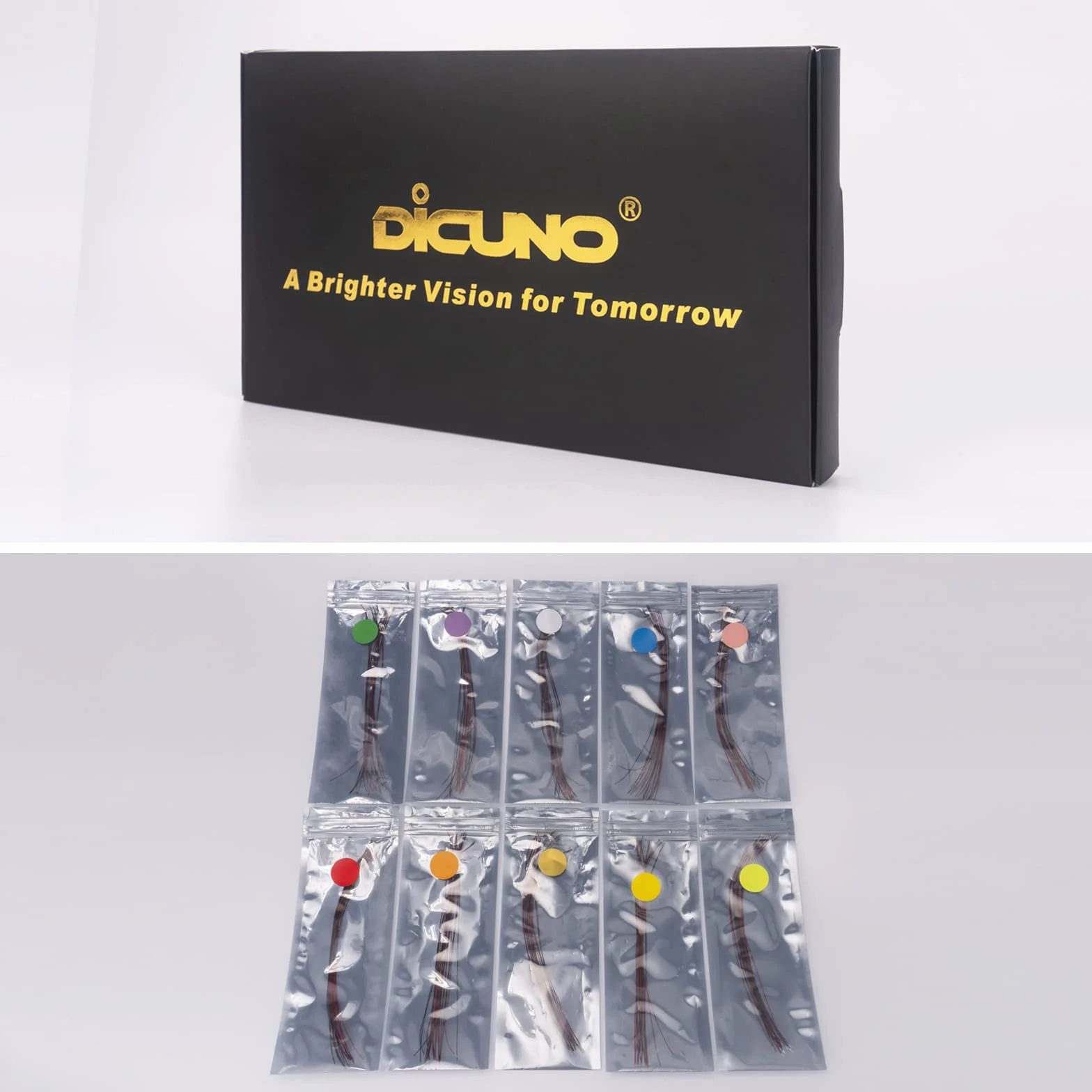 DiCUNO 100 szt. 0805 lutowana mini dioda LED, 20 mA wstępnie okablowane SMD mikro diody LED, przewody mikro-żyłowe 16 cm, idealne do modelarstwa, układu modeli, dekoracji, DIY itp., 10 różnych kolorów