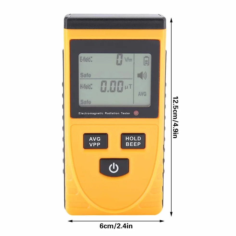 Detektor promieniowania, cyfrowy detektor promieniowania elektromagnetycznego GM3120, cyfrowy detektor promieniowania LCD, tester EMF, przepustowość testowa 5 Hz-3500 MHz