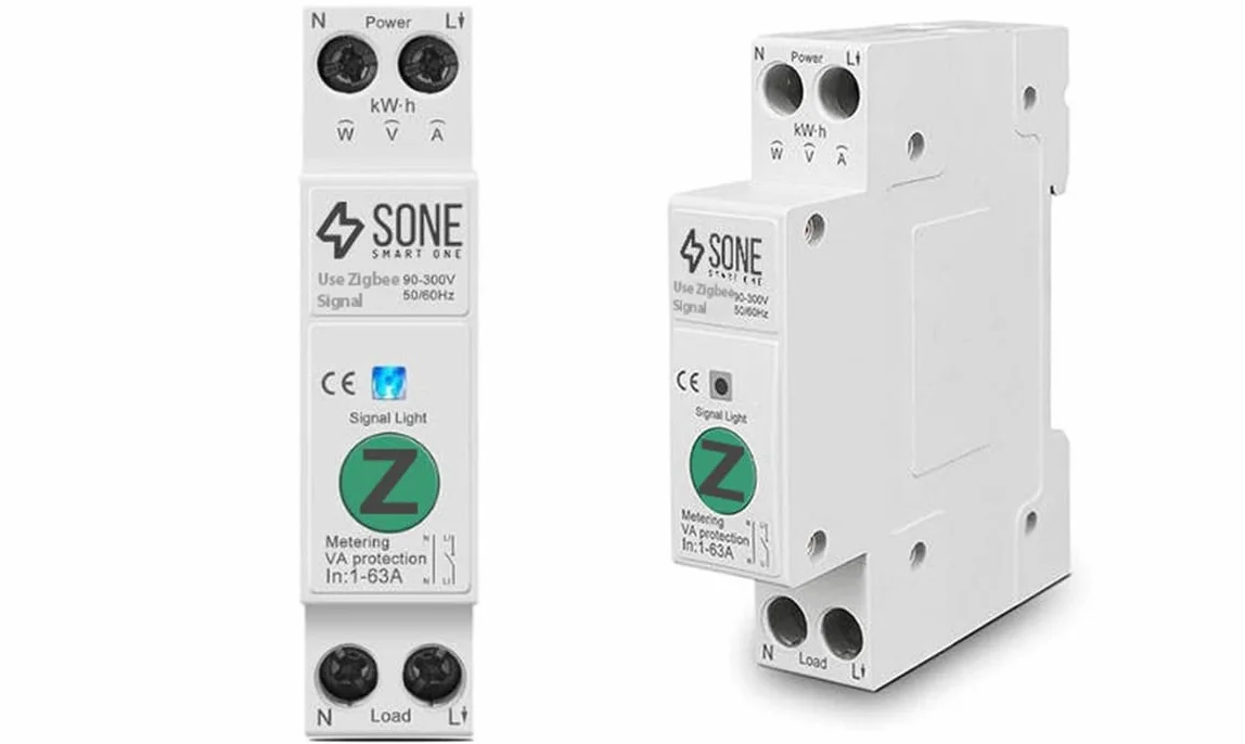 Przekaźnik ZIGBEE 63A TUYA SMART z pomiarem DIN zdalne sterowanie